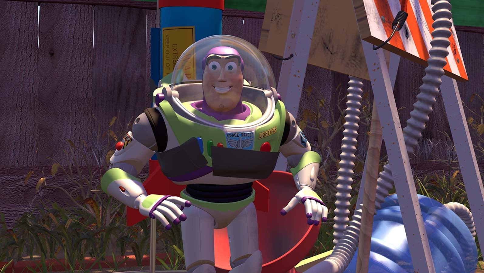 Toy Story, Buzz Lightyear, front view, one person, real people