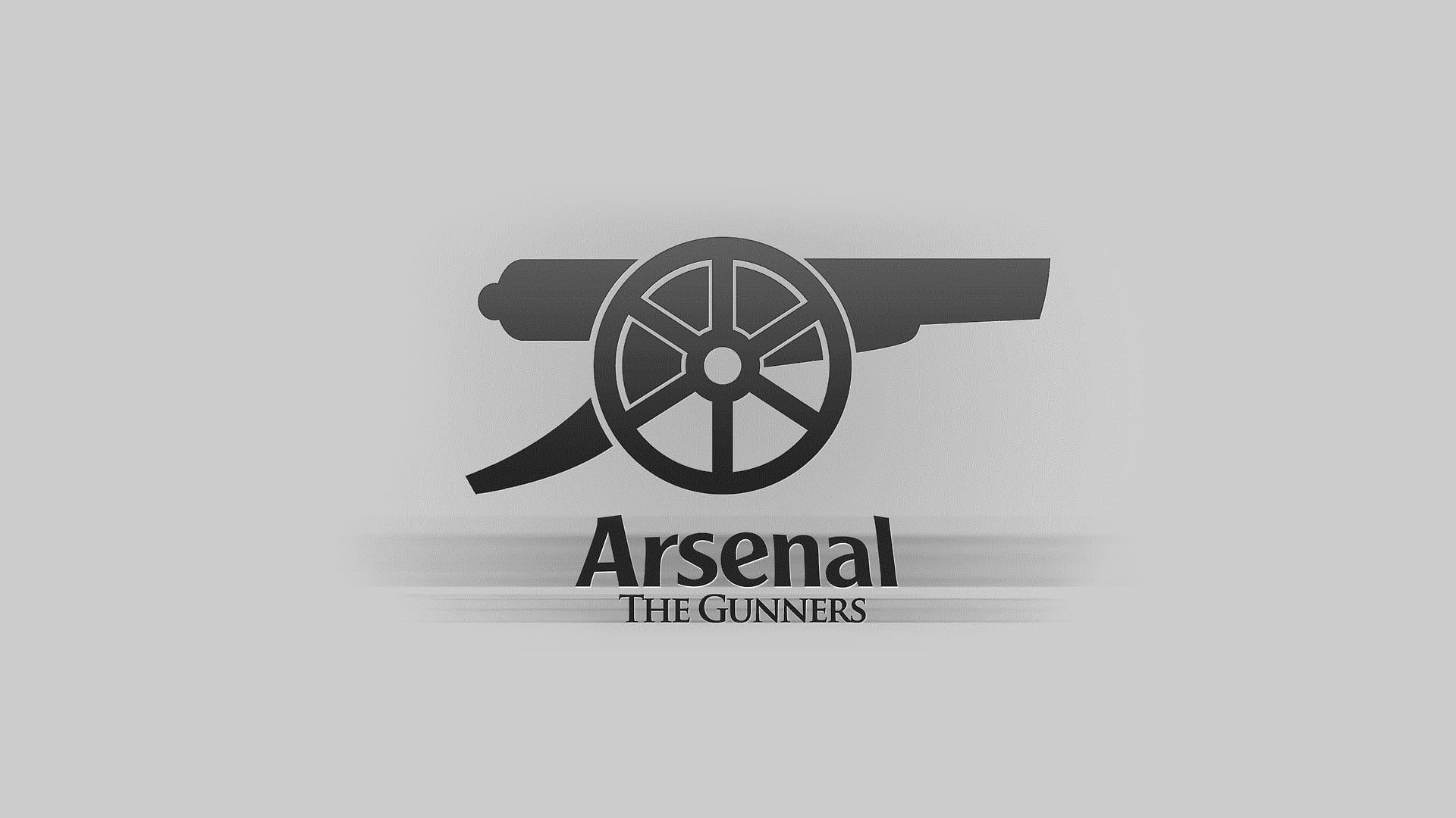 Arsenal The Gunners logo, background, the inscription, emblem