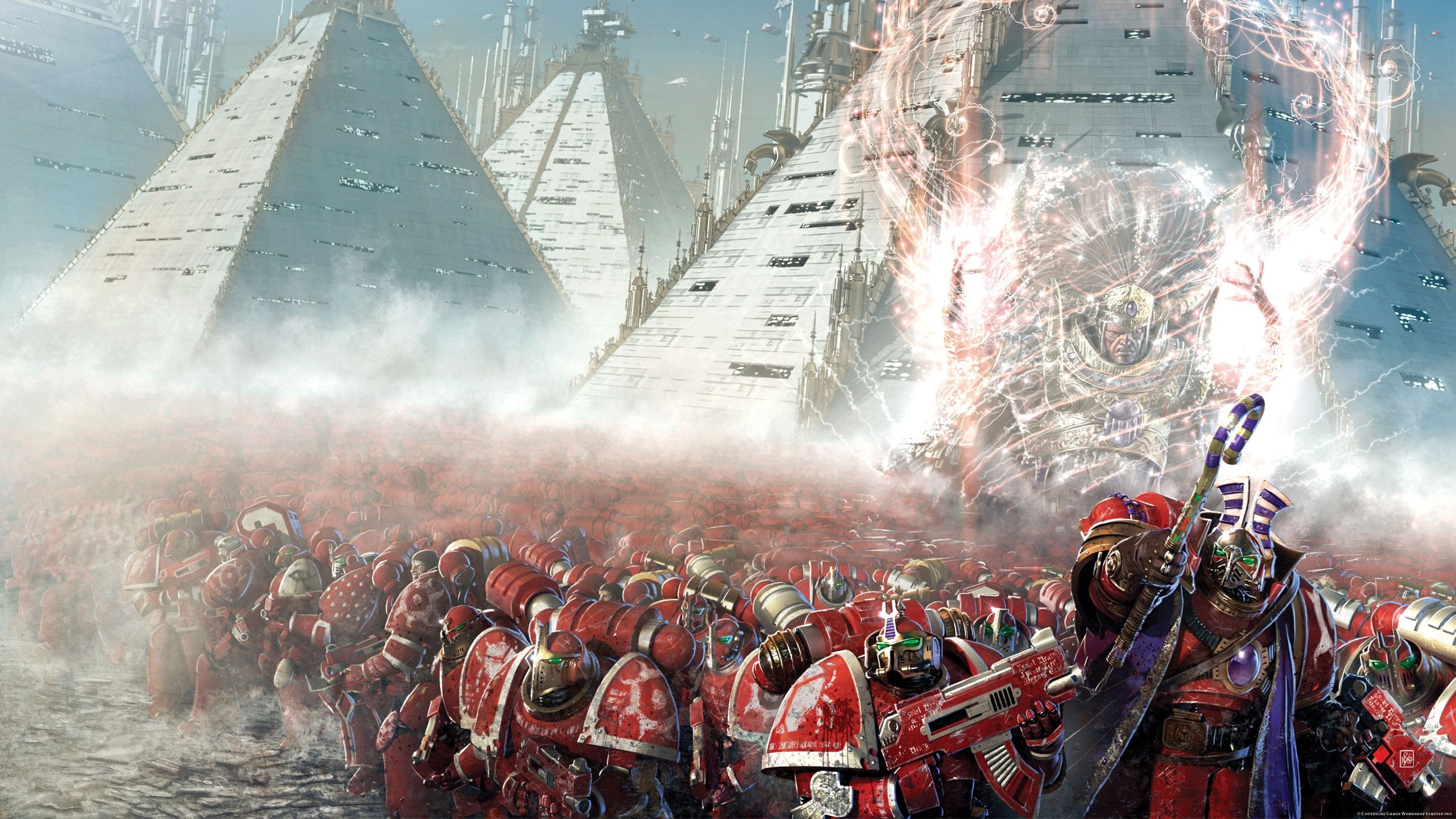 space marines science fiction thousand sons horus heresy 2560x1440  Aircraft Space HD Art