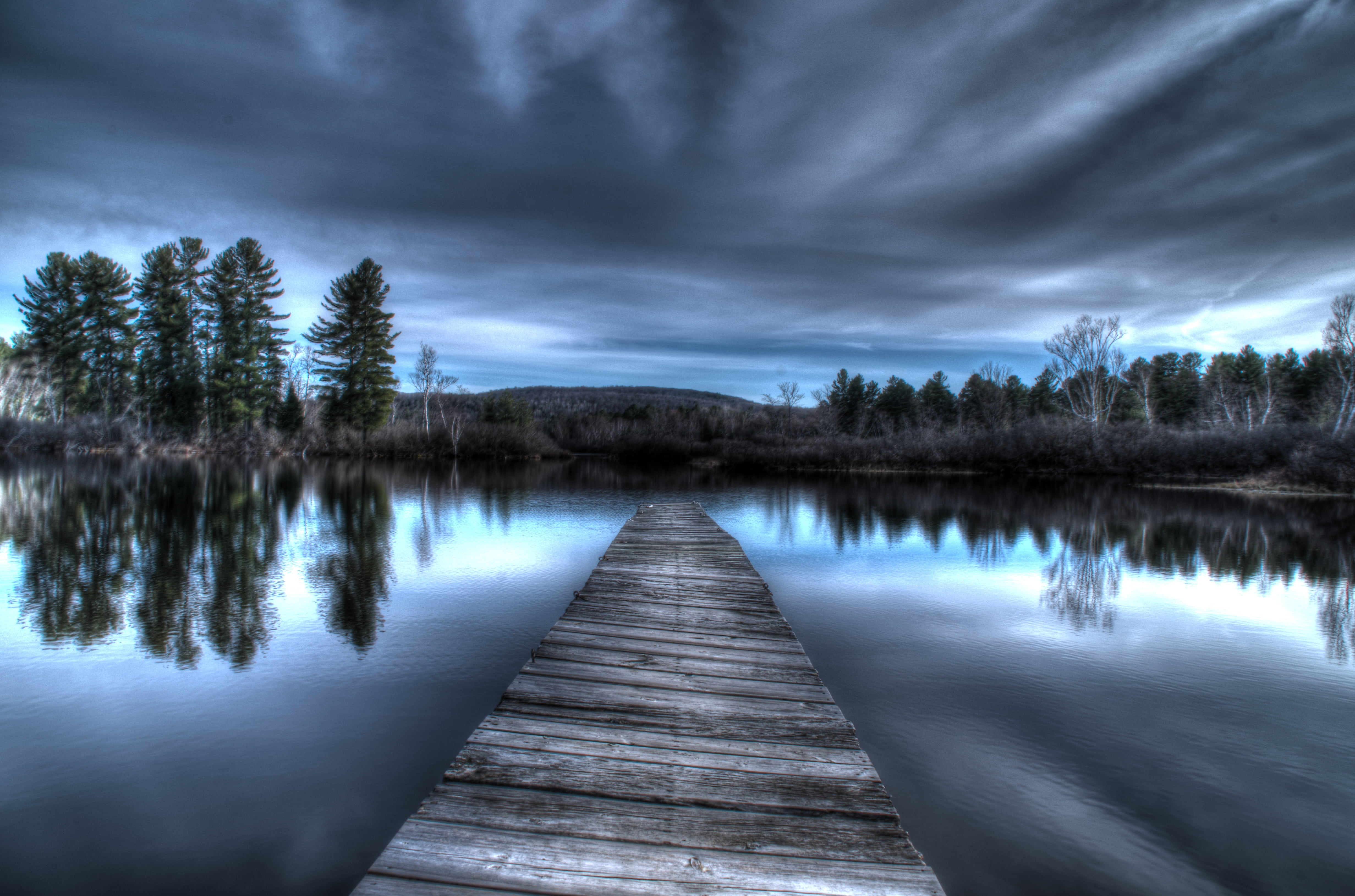black and gray wooden bridge near body of water, planks, adam
