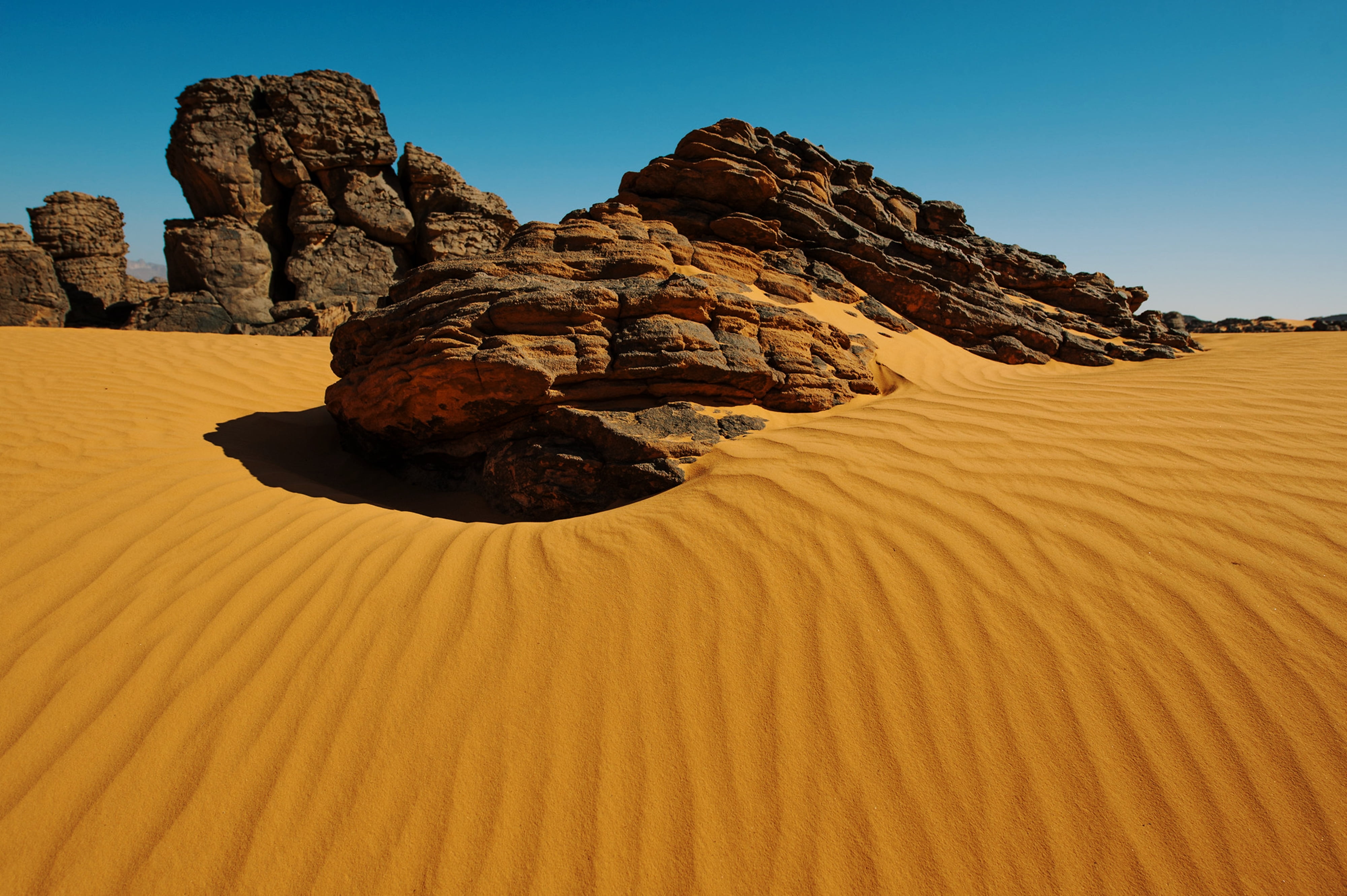 Earth, Desert, Africa, Algeria, Dune, Rock, Sahara, Sand, Tadrart