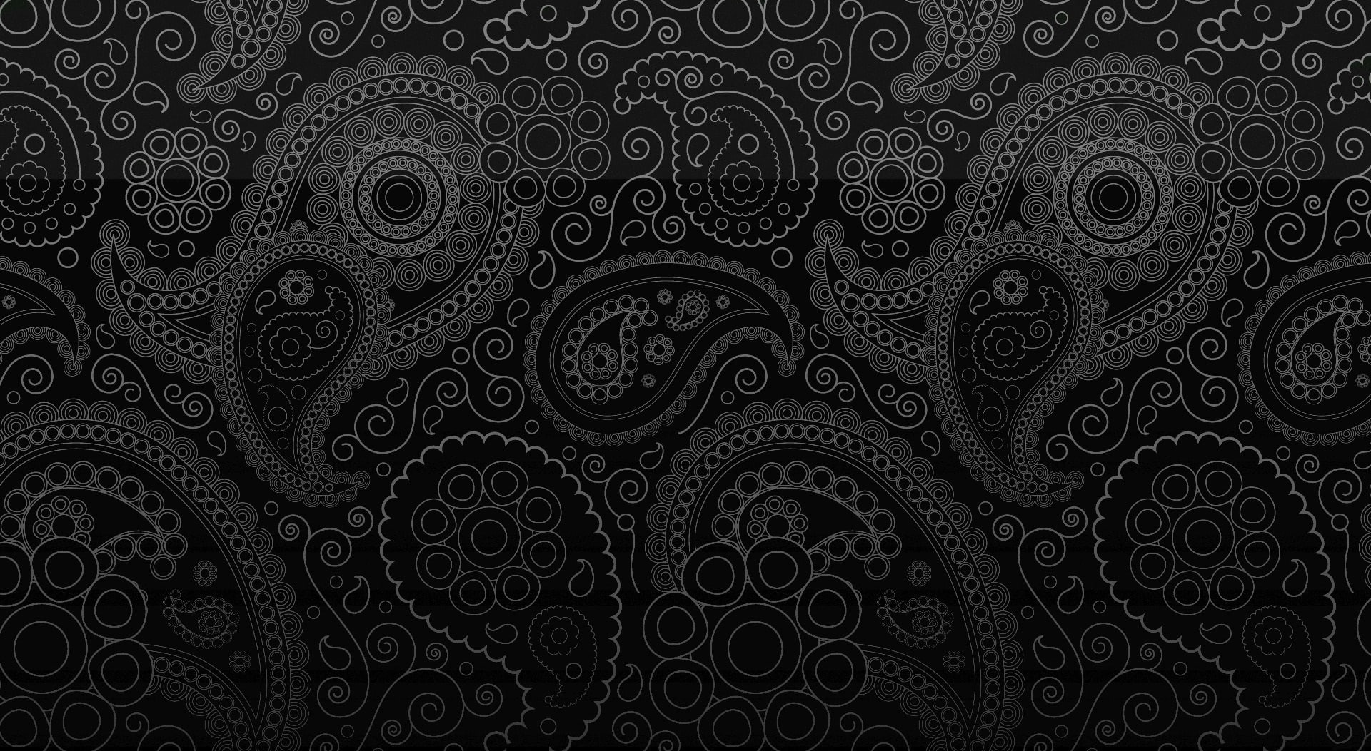 Black And White Design, gray and black paisley pattern wallpaper