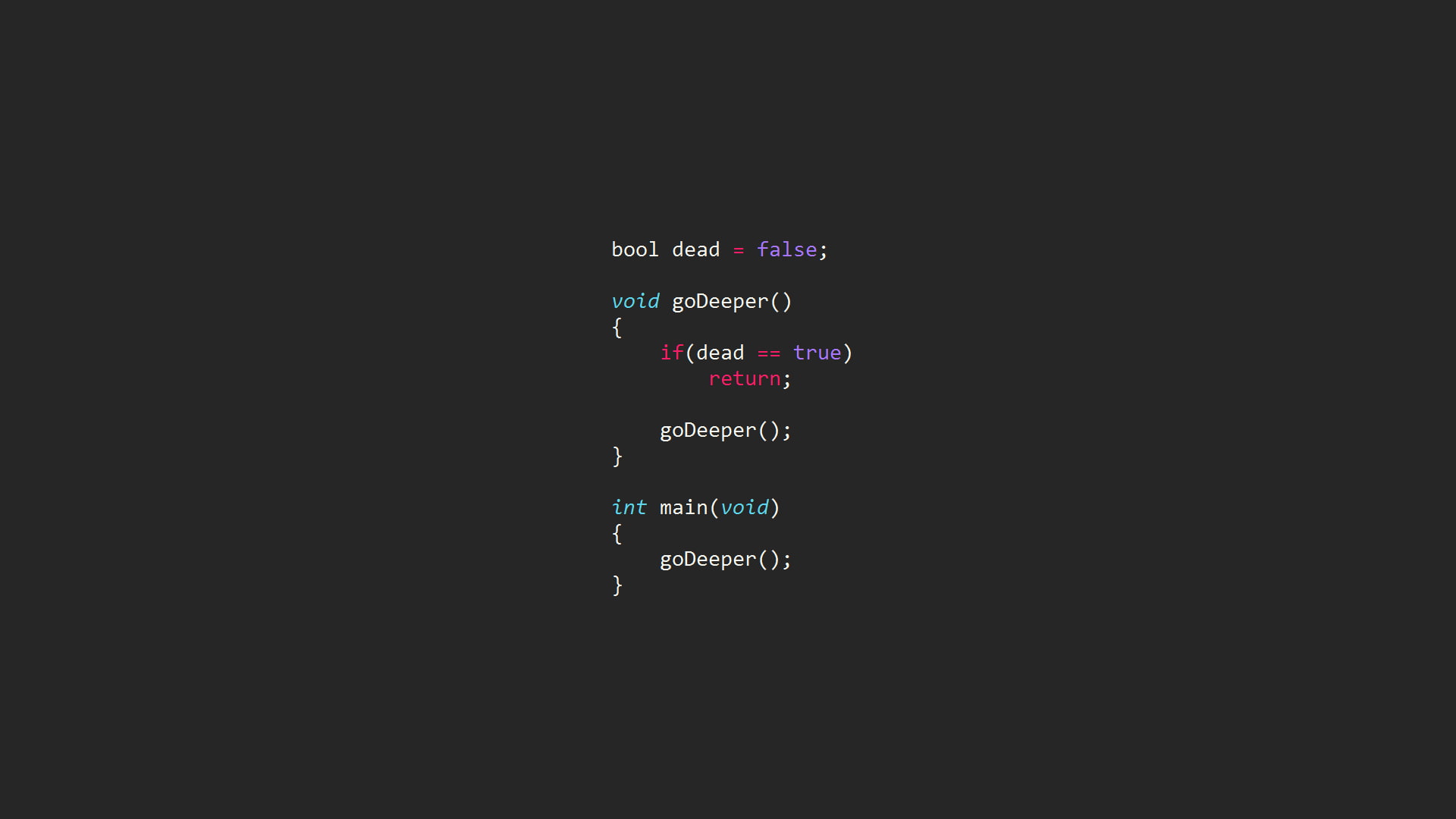 C (programming Language), Code, computer, Inception, Syntax Highlighting