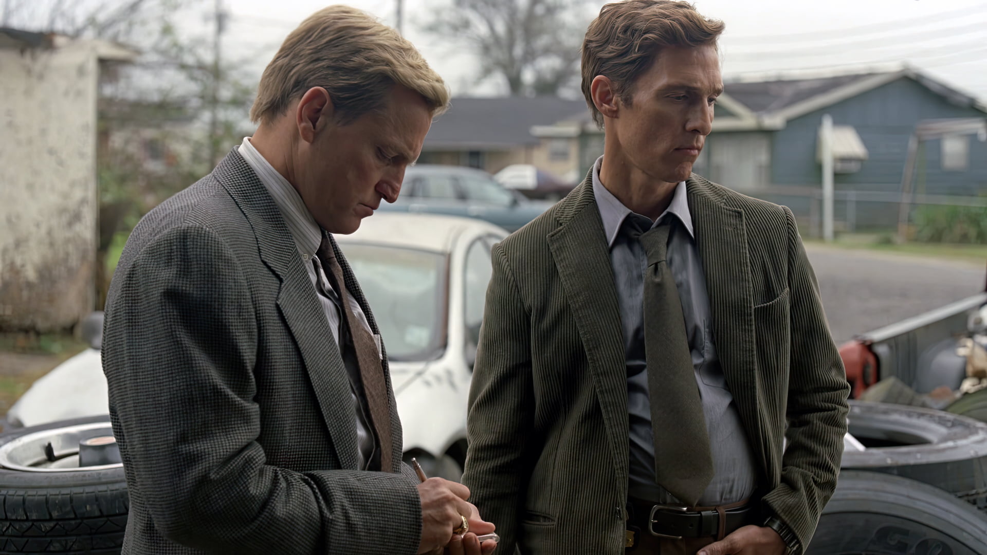 True Detective, TV series, film stills, Matthew McConaughey