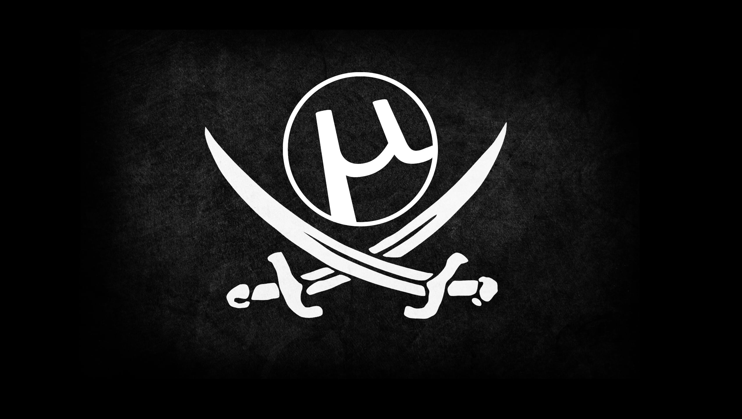 white and black 2-sword and letter u logo, pirates, piracy, torrent