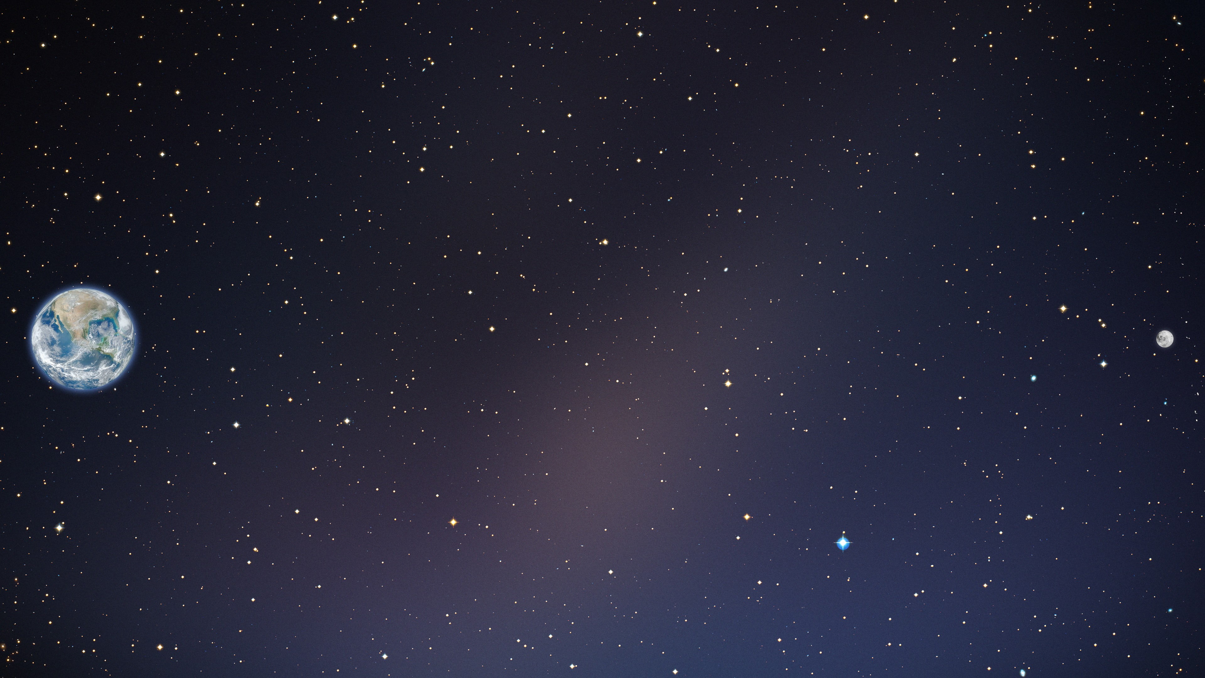 planet Earth, space, stars, Moon, astronomy, night, star - Space