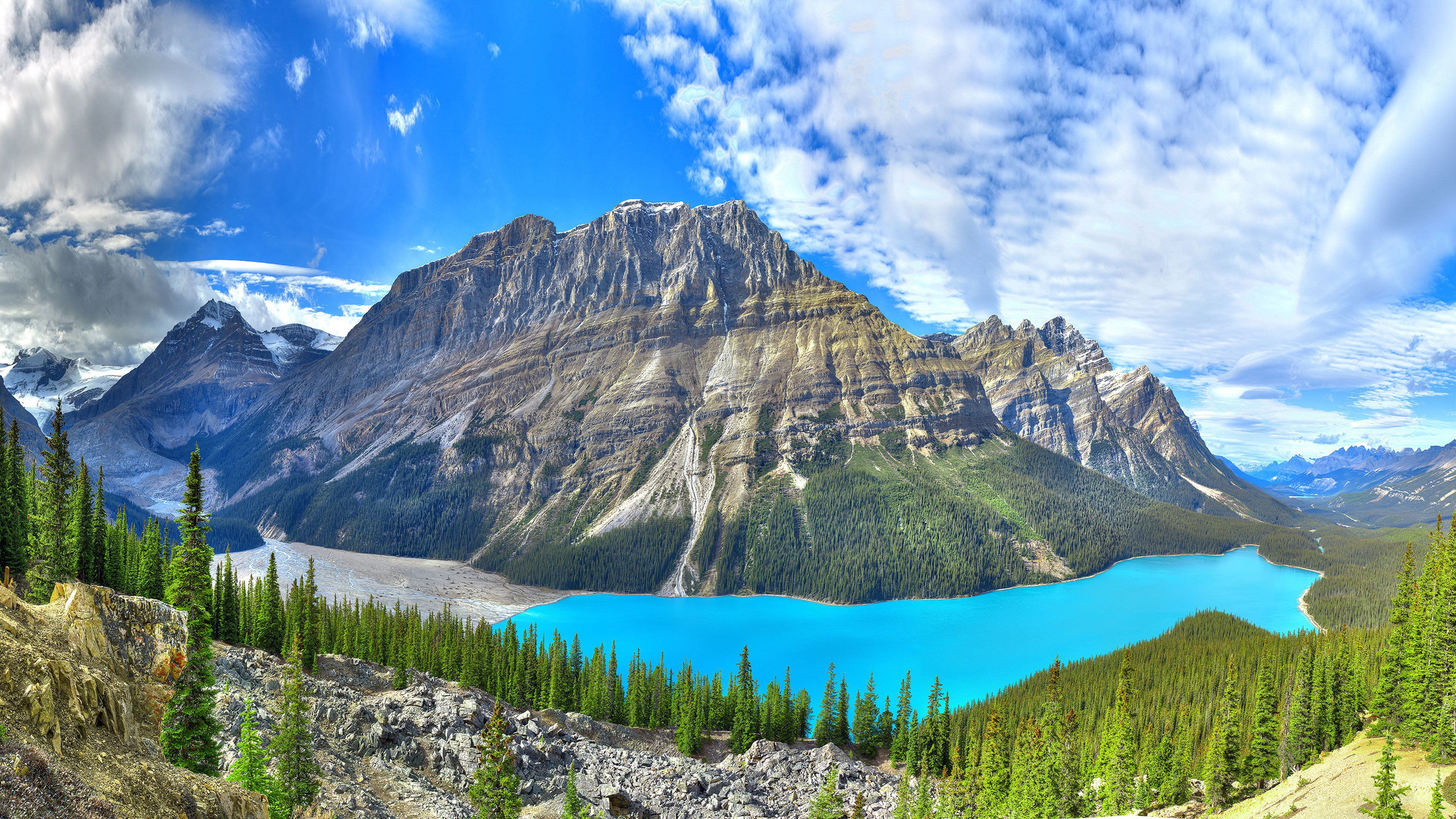 Peyto Lake Lake In Banff National Park In Alberta Canada Landscape Photography 3840×2160