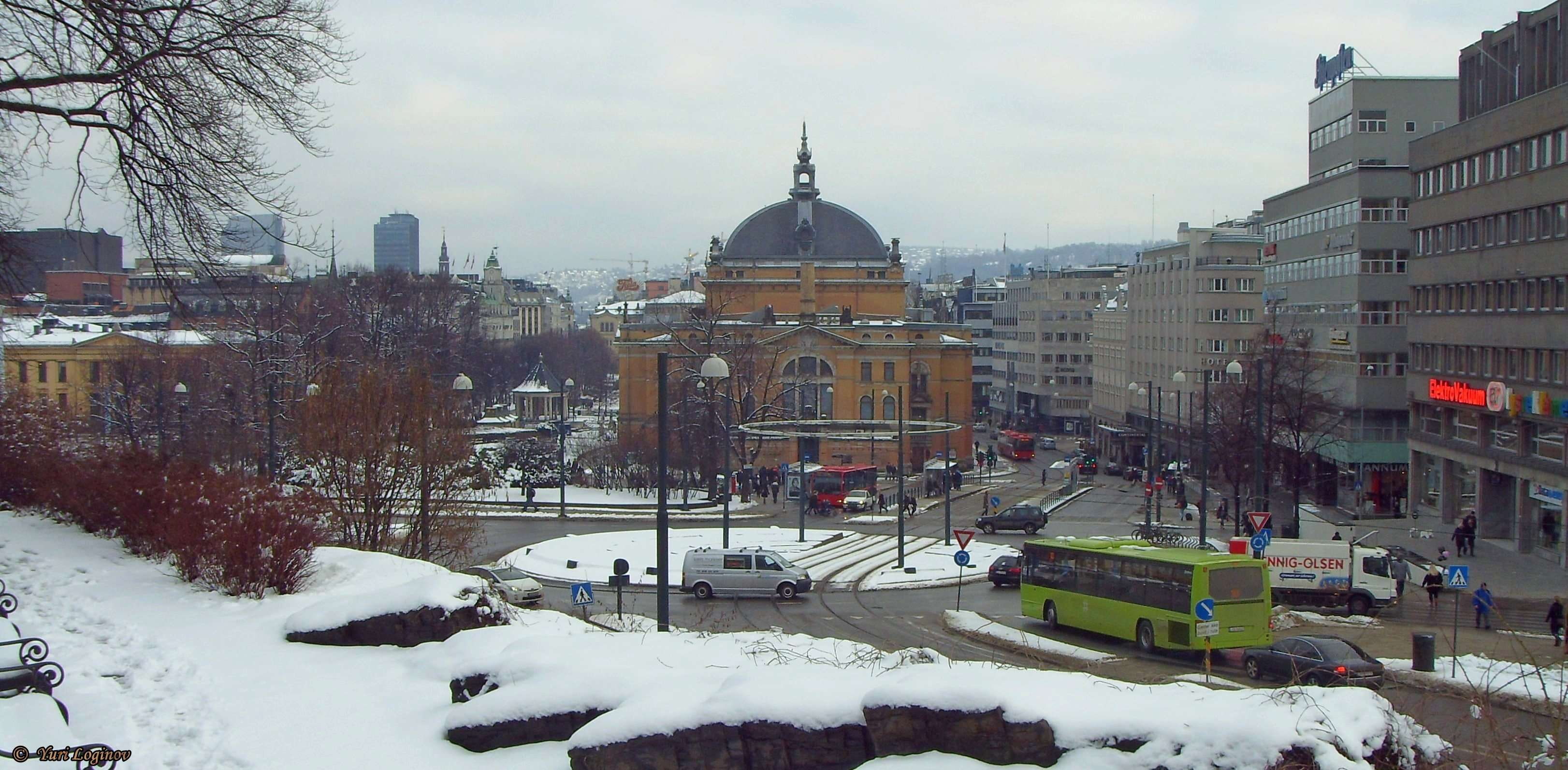 national theatre, nationaltheatret, norge, norway, oslo, snow