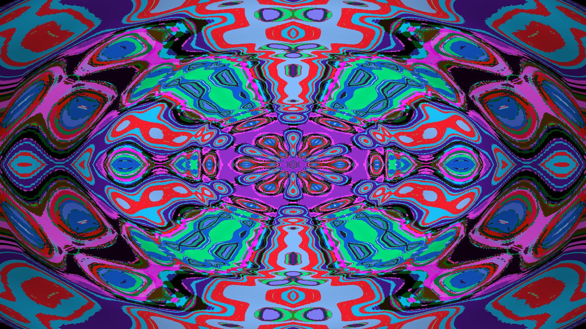 Psychedelic mandala, multicolored art, 3d-and-cg, abstract, colors