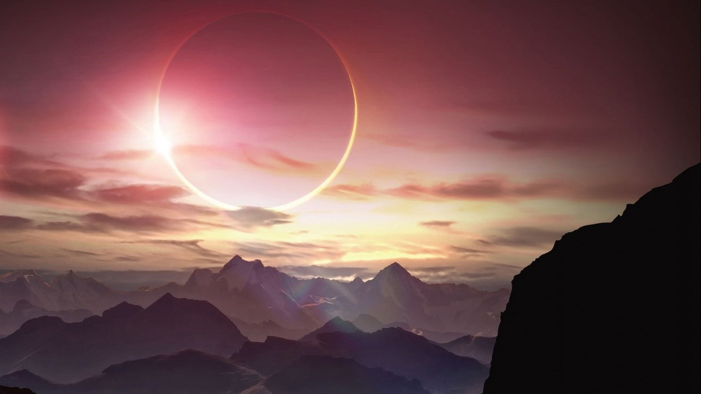 landscape, Oppo Find 7, solar eclipse, sky, scenics - nature