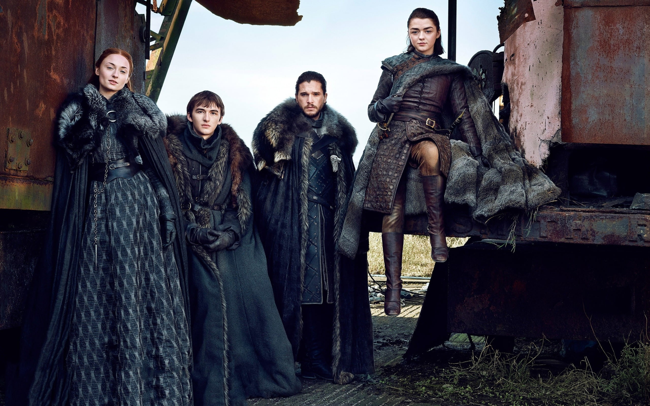 women, actor, Game of Thrones, House Stark, Arya Stark, Sansa Stark