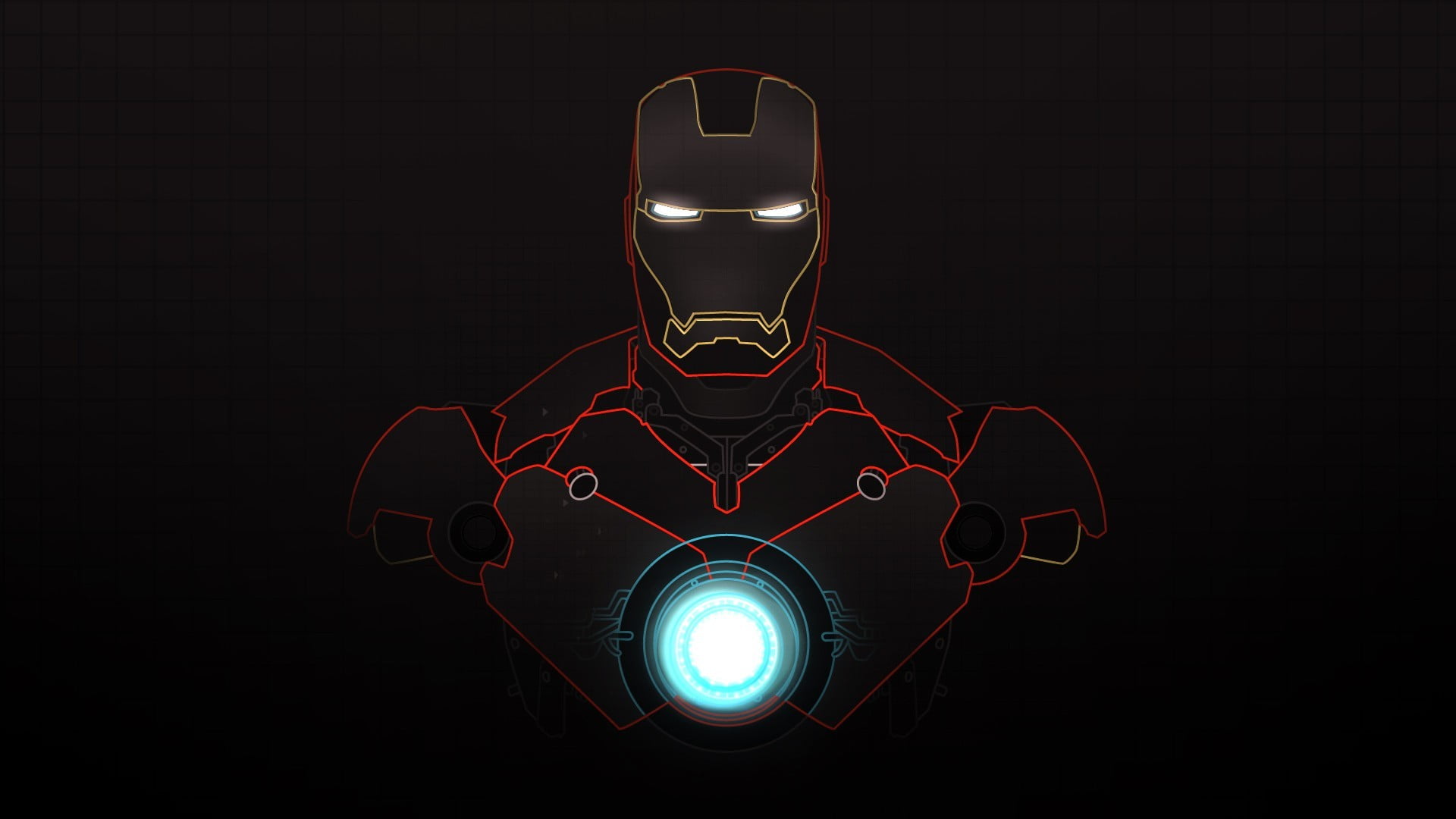 Marvel Iron-Man digital wallpaper, Iron Man, dark background