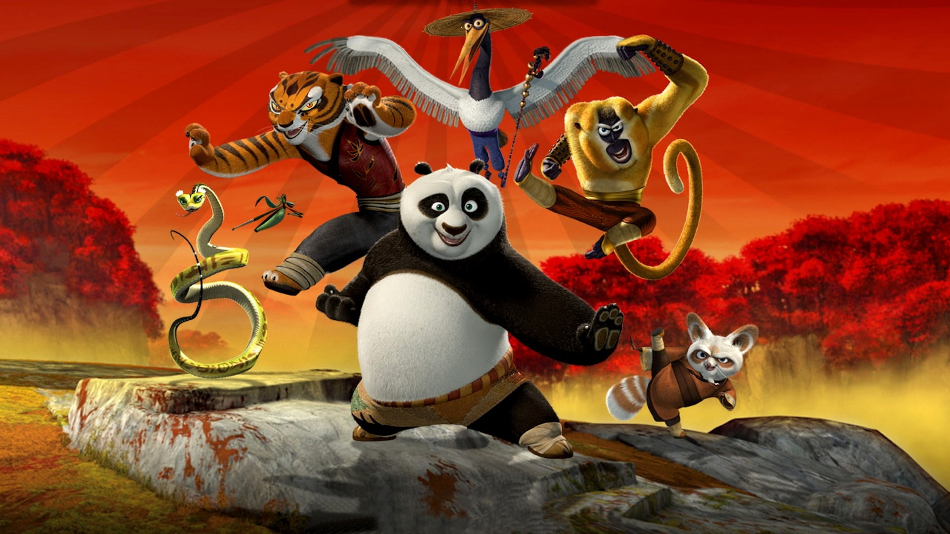 kung fu panda secrets of the furious five, animal wildlife
