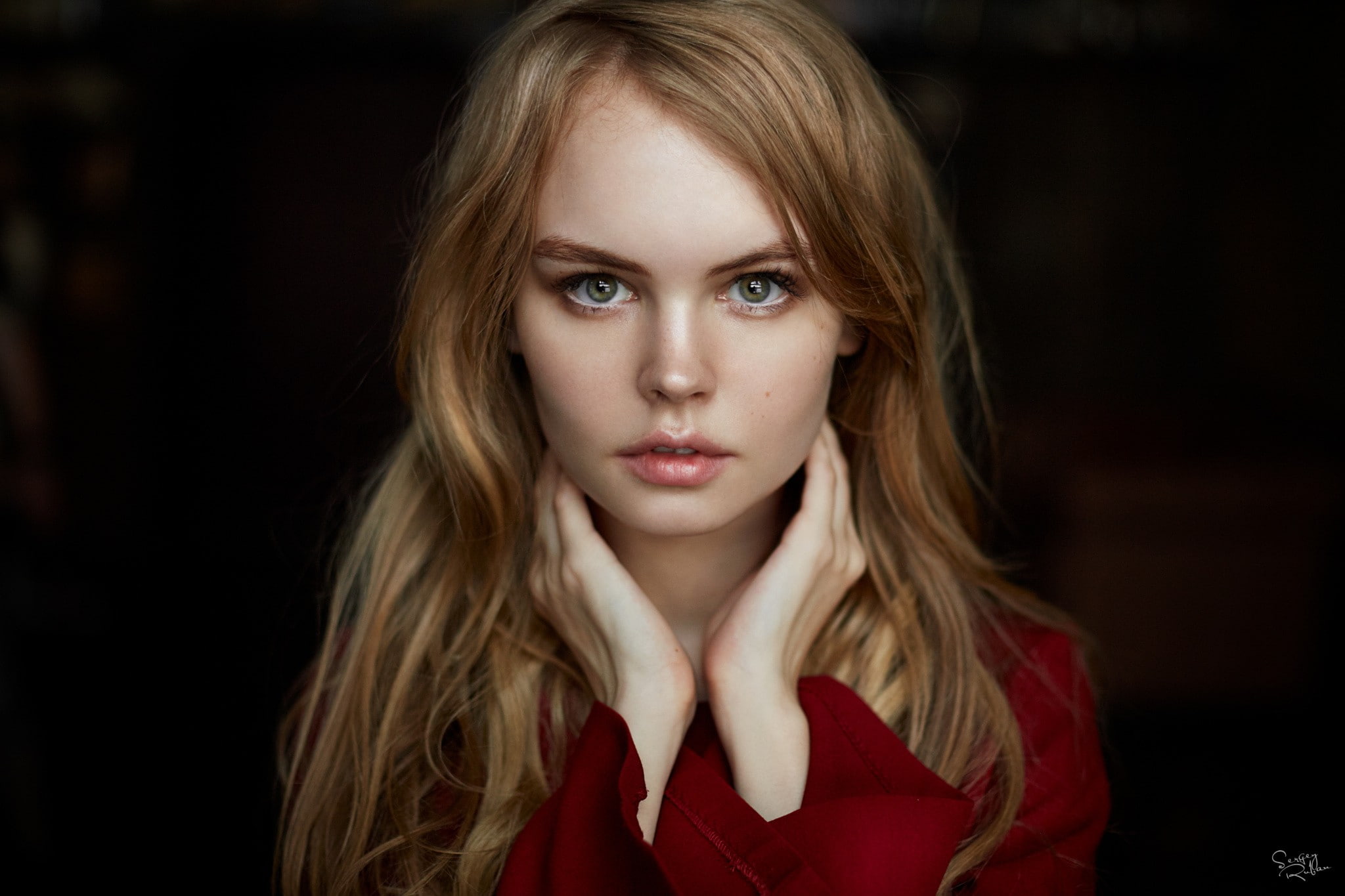 Free Download Hd Wallpaper Portrait Blonde Long Hair Anastasia Scheglova Women Model