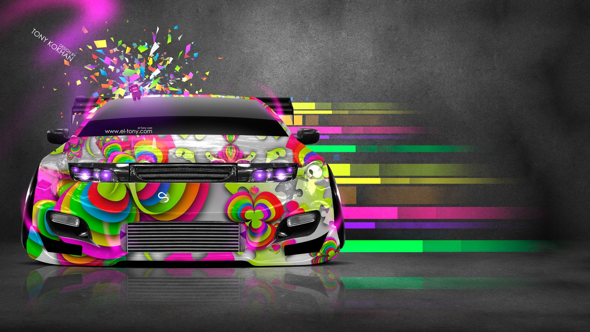 car, Tony Kokhan, vehicle, colorful