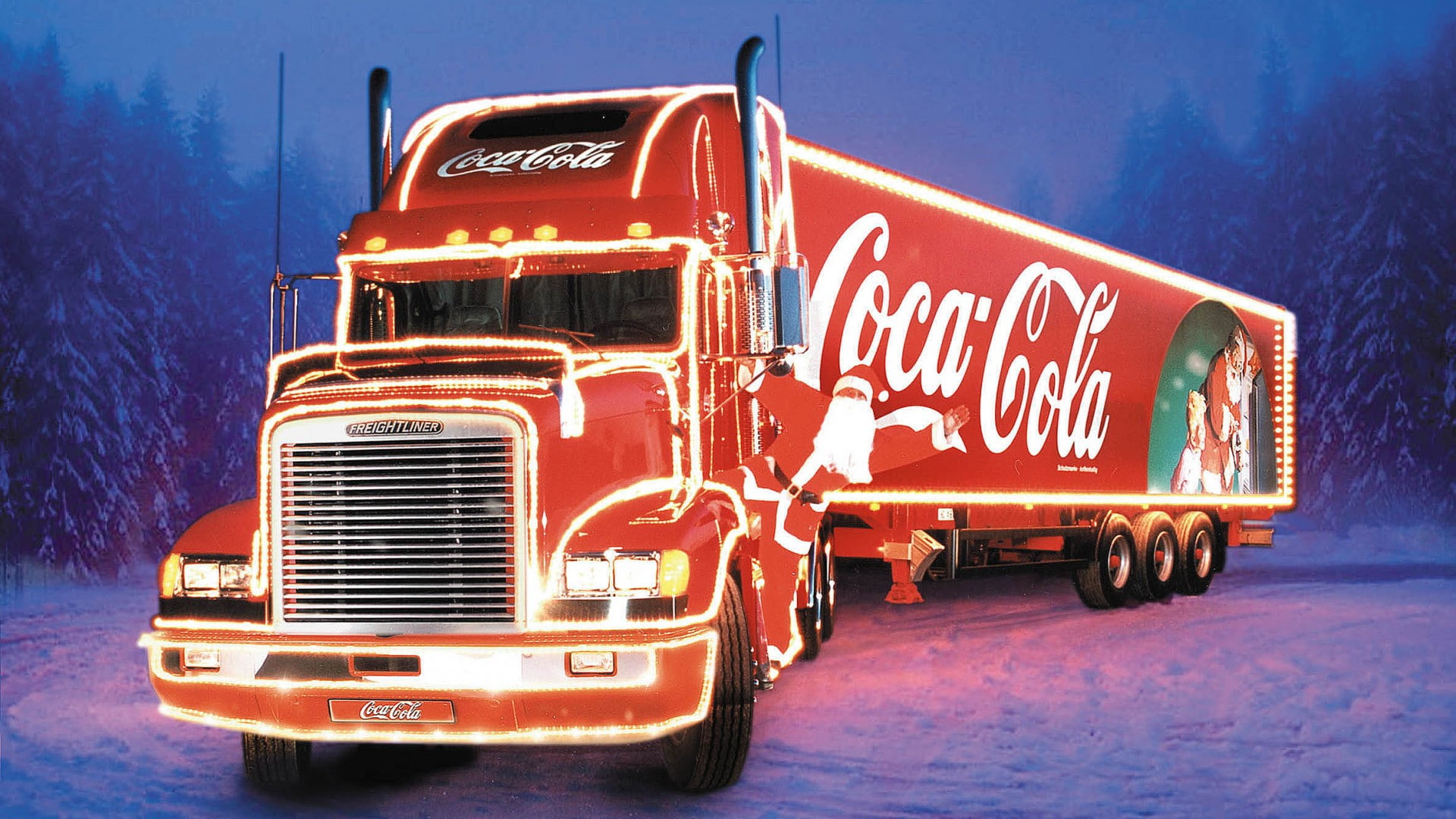 Coca-Cola Christmas Truck HD, coca-cola delivery truck