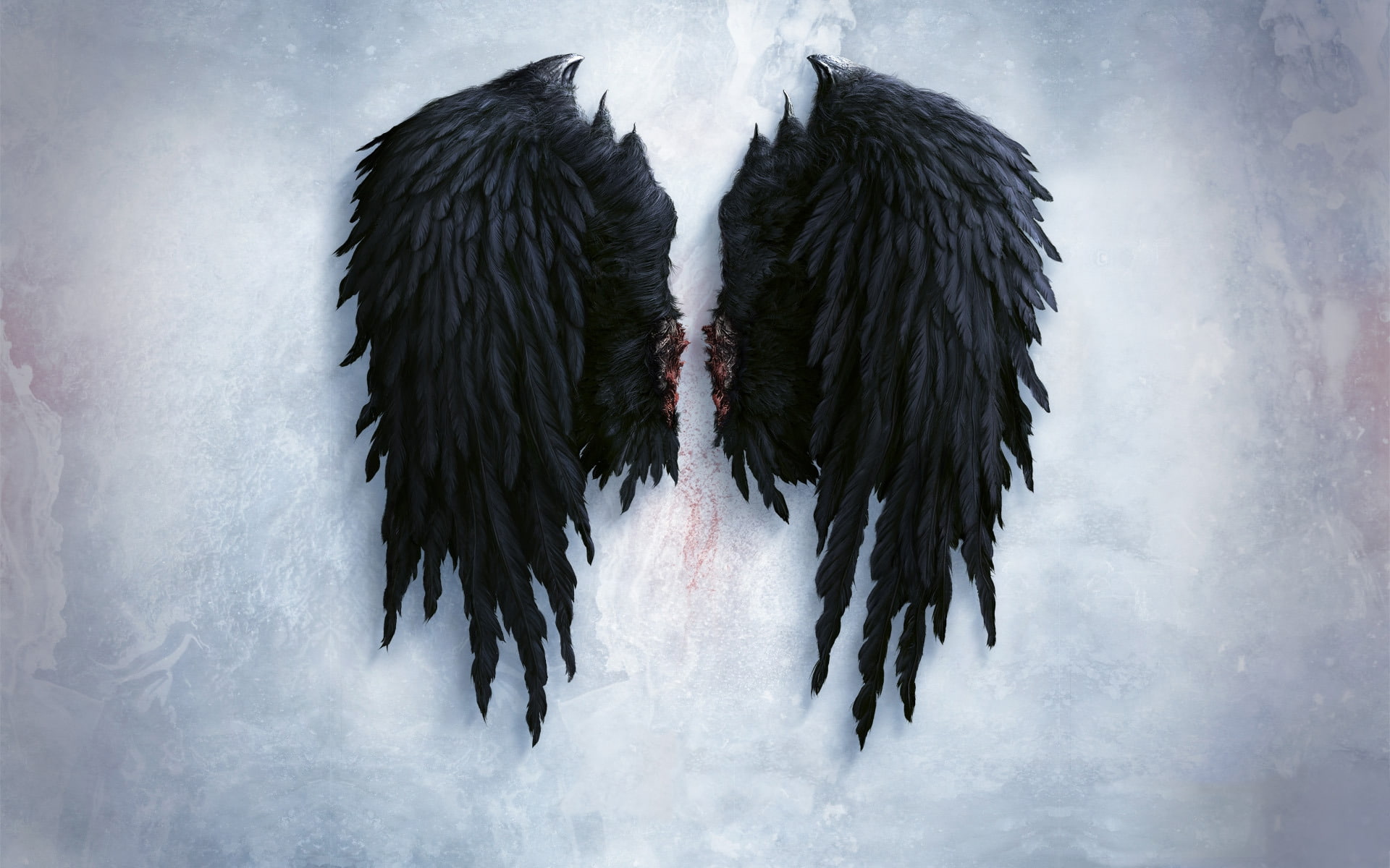 wings aion asmodian angel wings Art Black HD Art