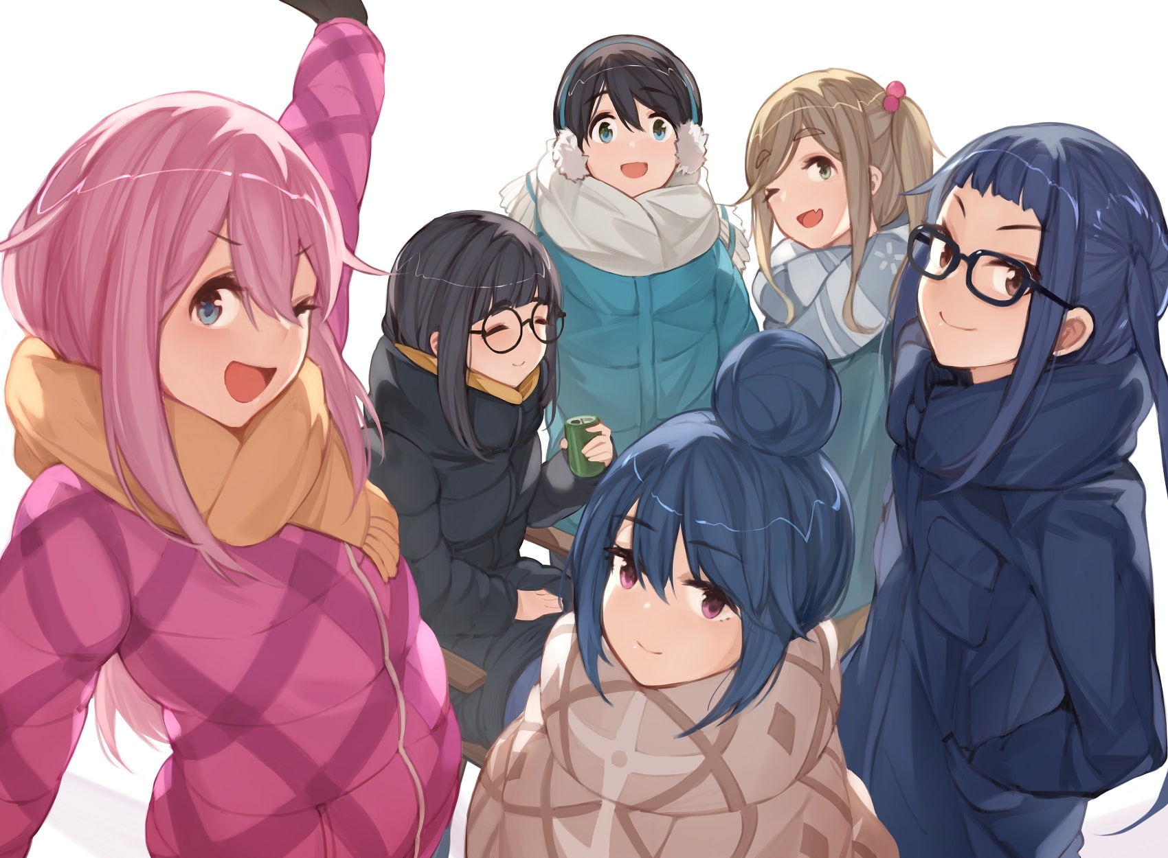 shima rin, saitou ena, yuru camp, kagamihara nadeshiko, inuyama aoi