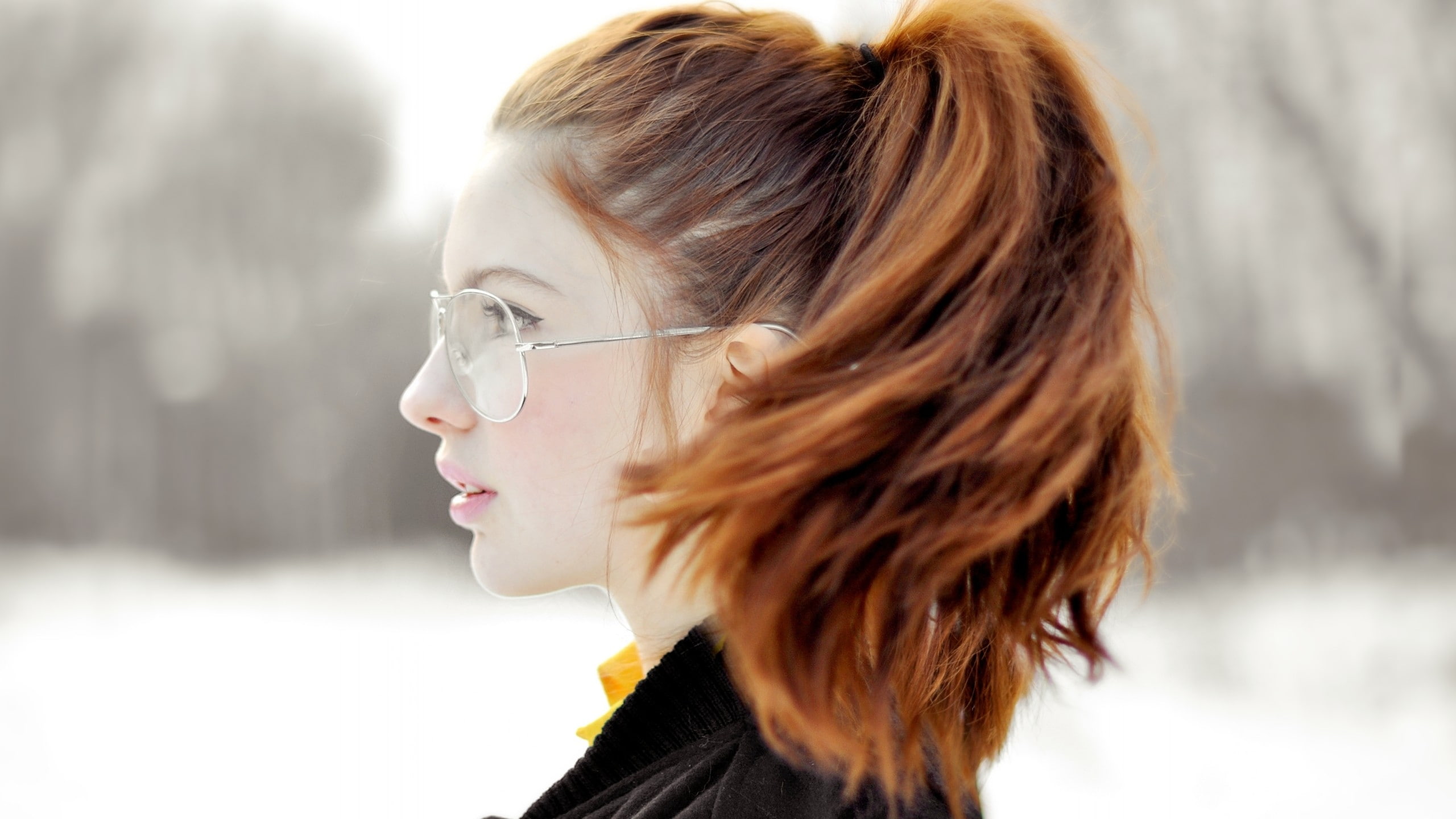 women redheads sweden glasses ebba zingmark 2560x1440  People Redheads HD Art