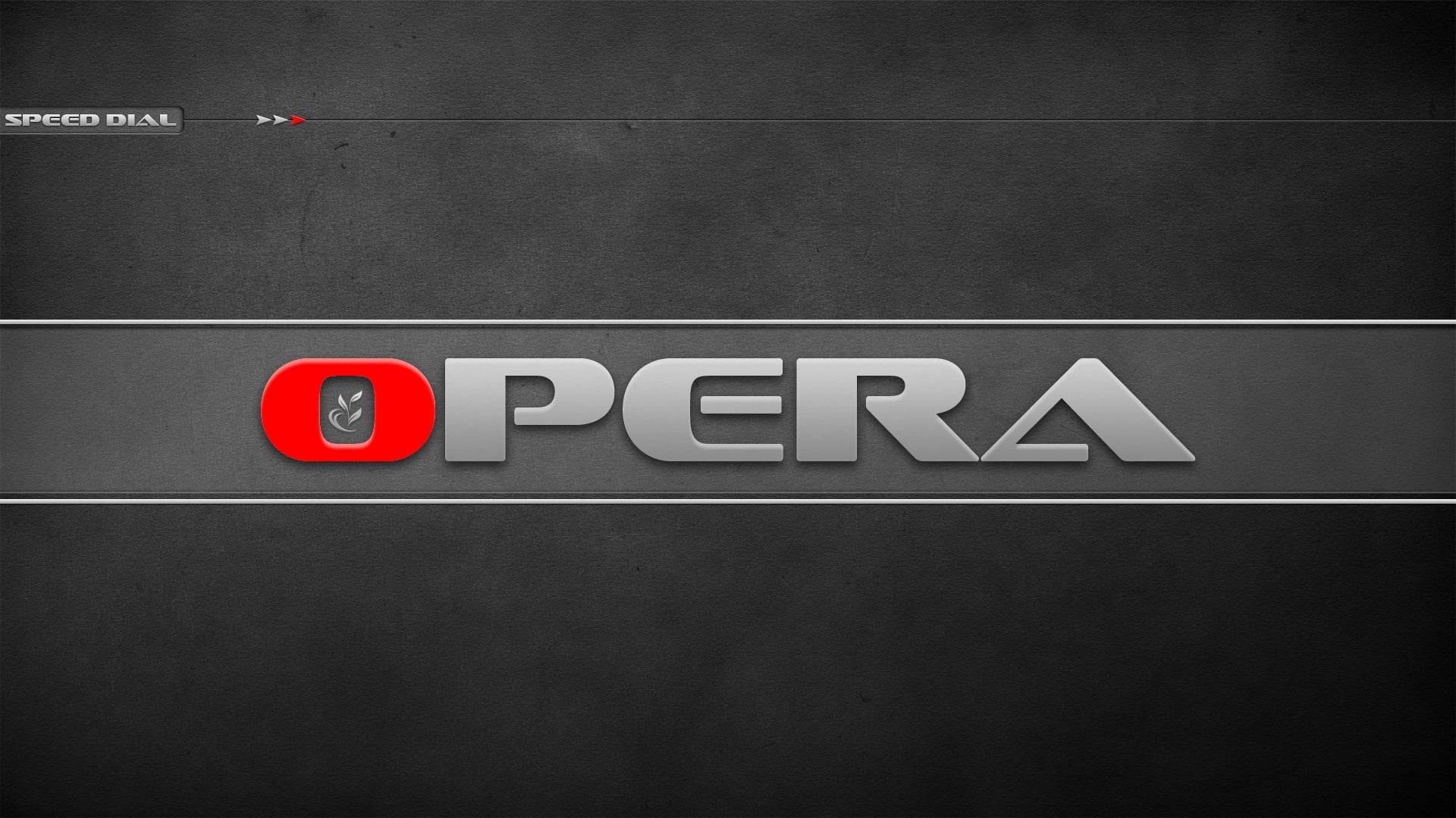 Opera logo, browser, red, gray, text, blackboard, single Word