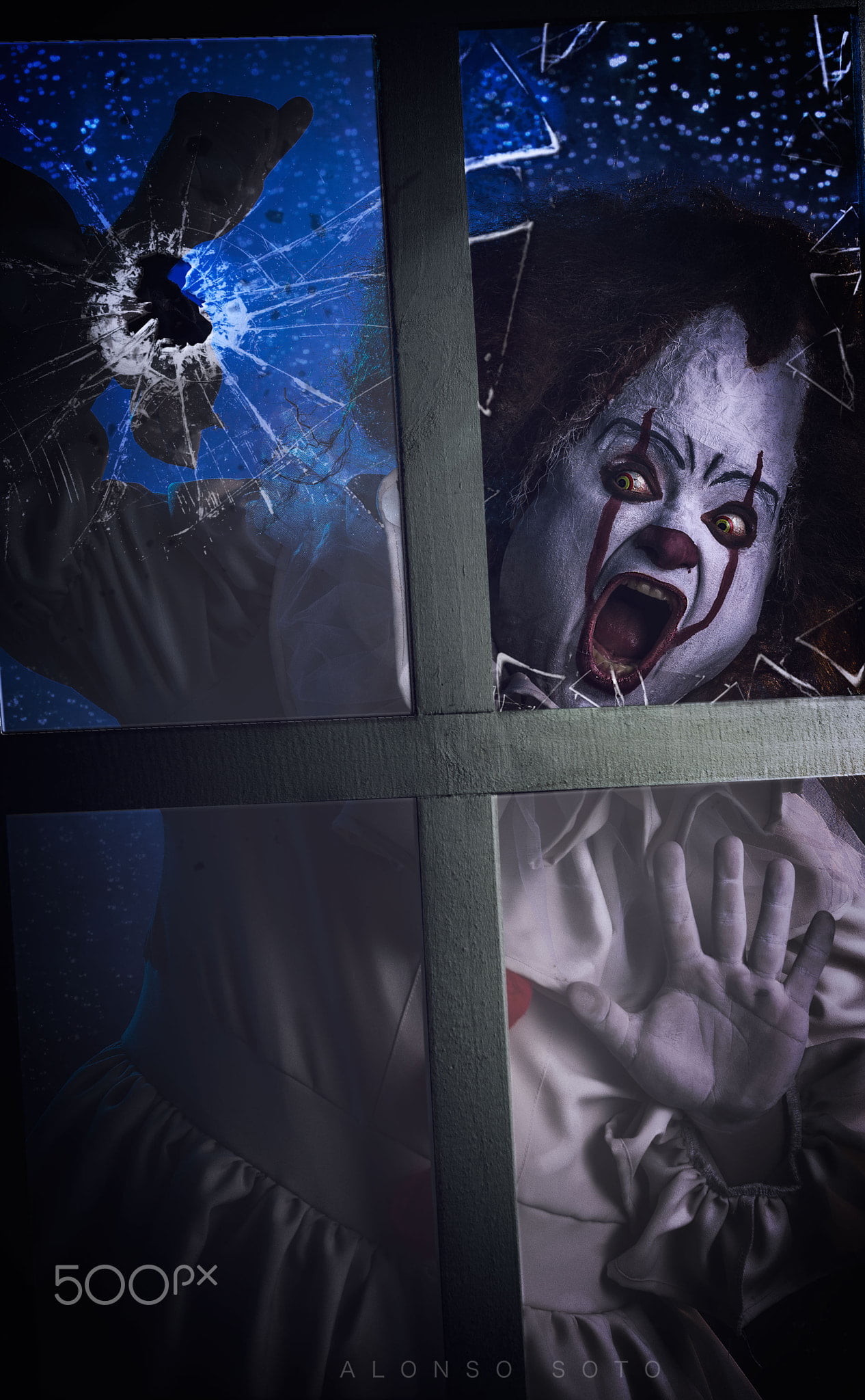 clowns, Alonso Soto, 500px, spooky, fear, emotion, adult, horror