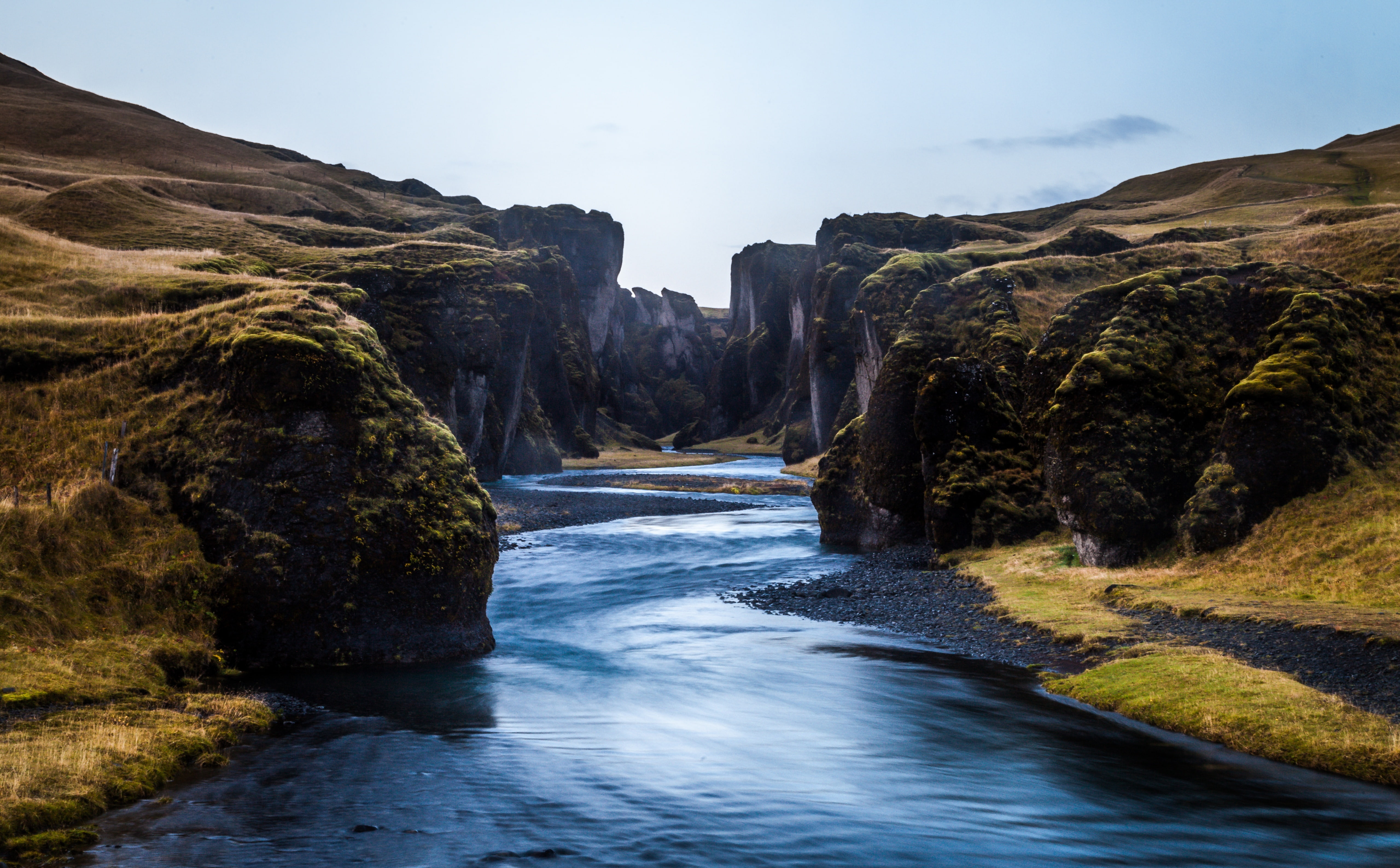 Fjadrargljufur Canyon, Fjadra River, Iceland, body of water, Europe