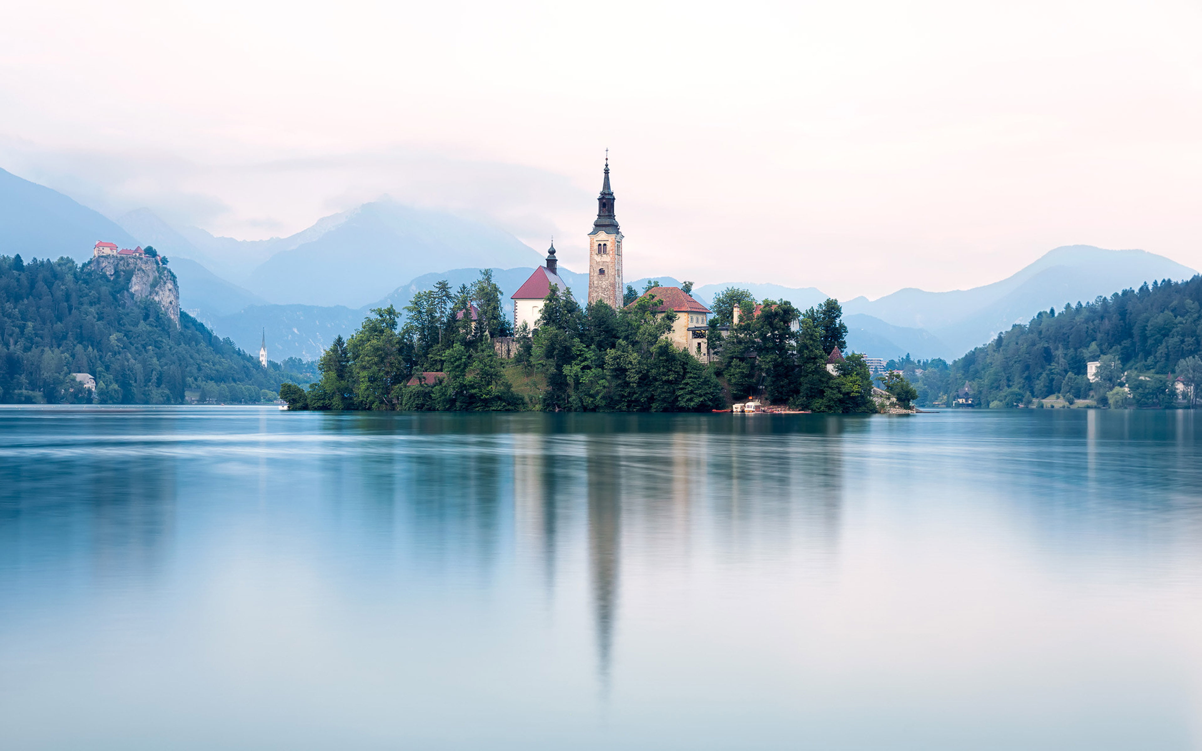 Lake Bled Near Capital Ljubljana In Slovenia Island In The Lake Center From The 17th Century Ultra Hd Wallpapers For Desktop Mobile Phones And Laptop 3840×2400