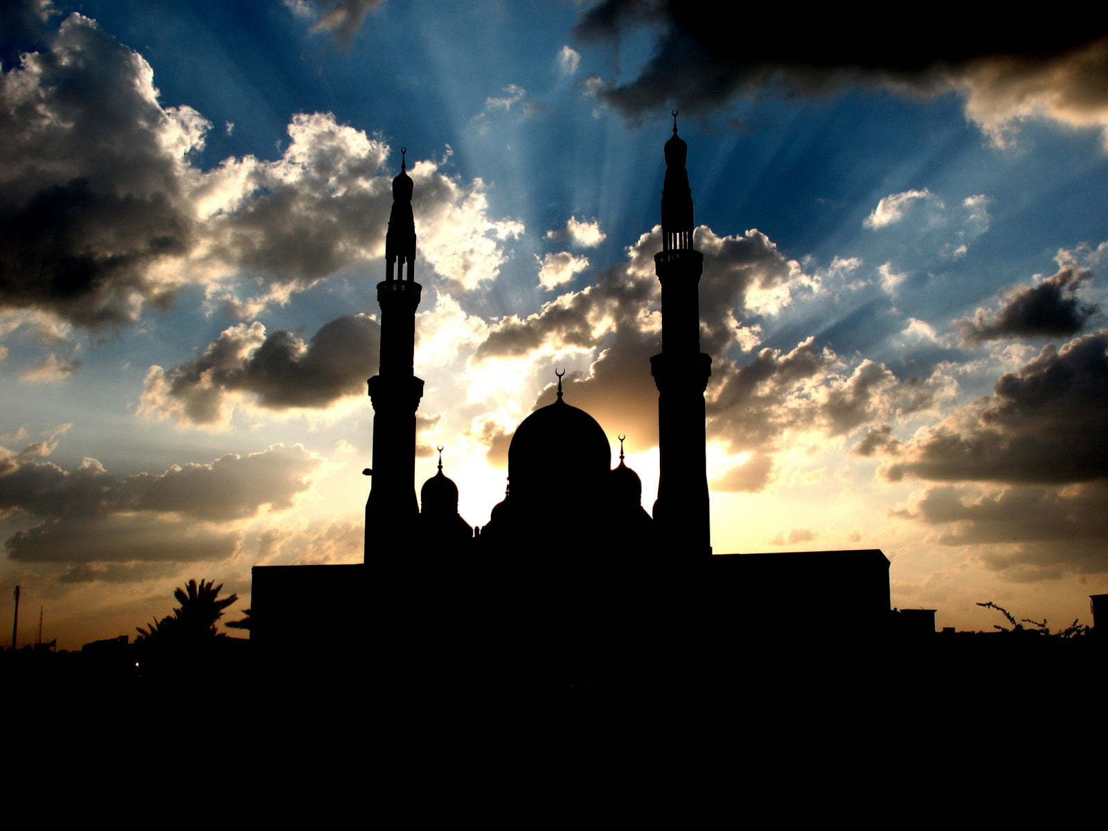 Mosque Silhouette, mosque silhouette, Religious, muslim, sky
