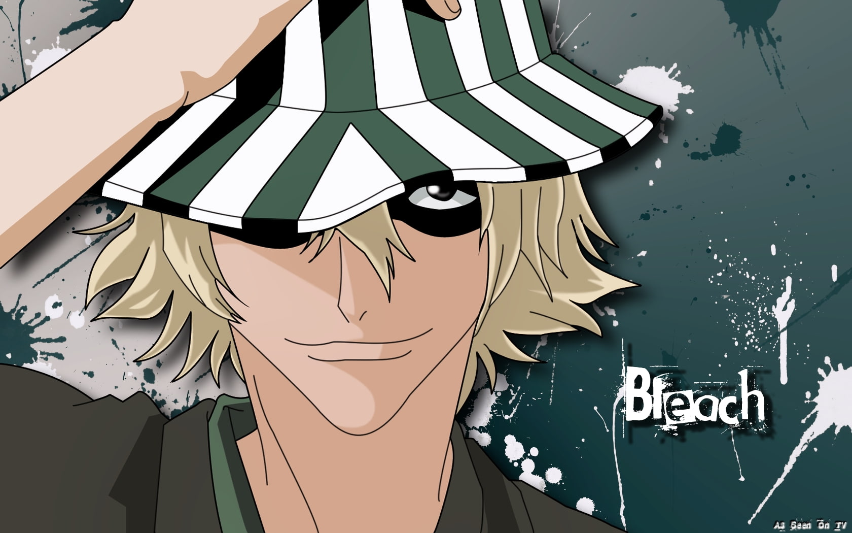 bleach urahara kisuke splatter anime 1680x1050  Anime Bleach HD Art