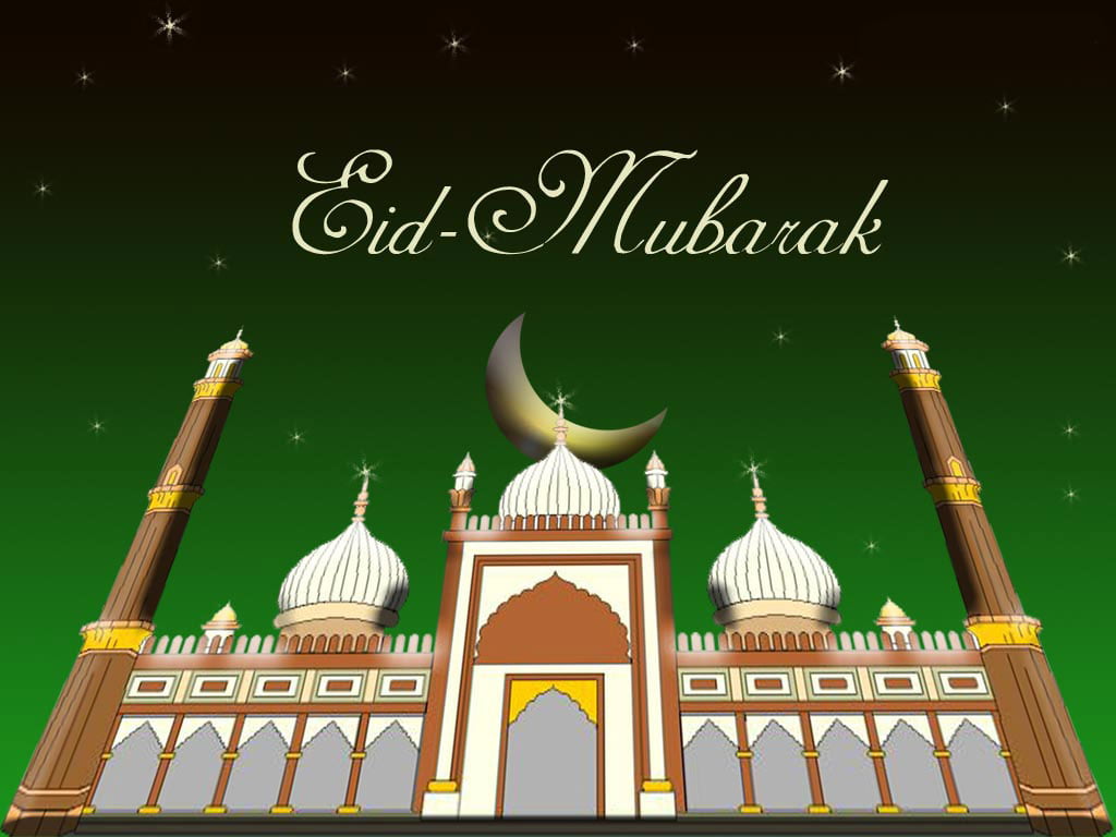 Happy Eid To All, Festivals / Holidays, green, muslim, mosque