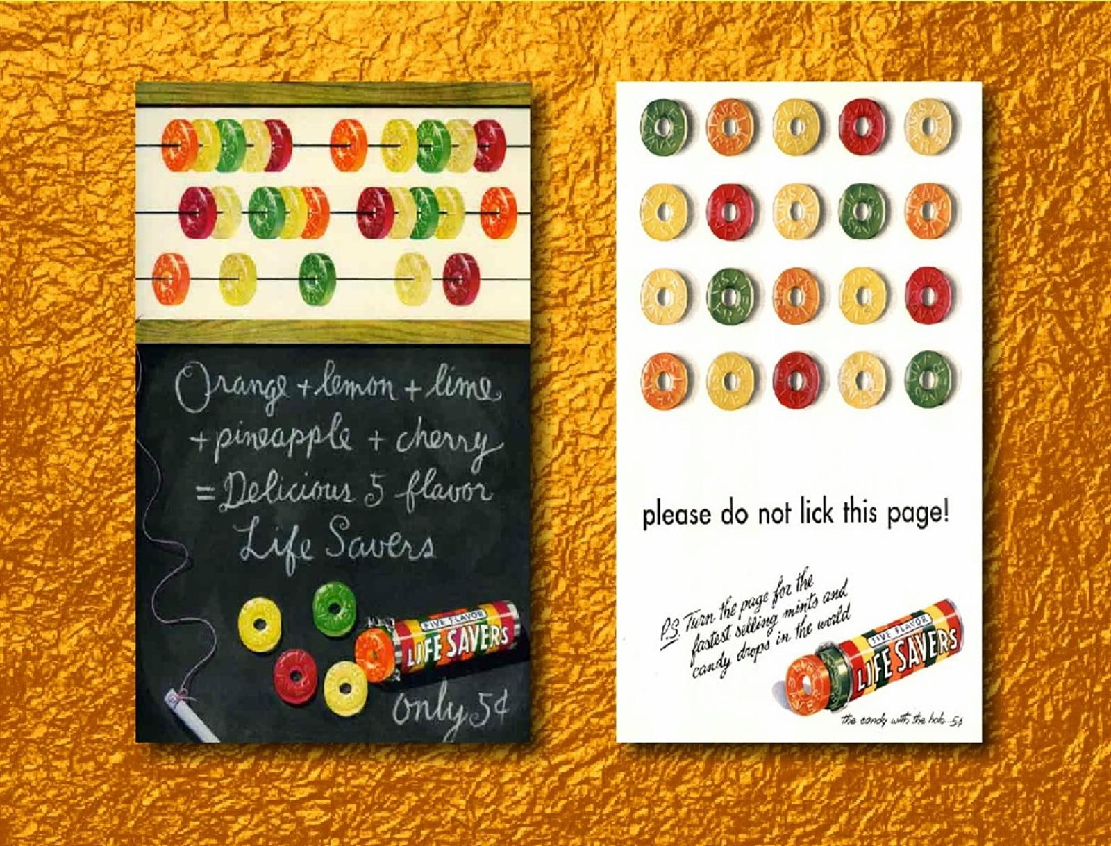 Candy Series 2, two rectangular frames, savers, life, vintage