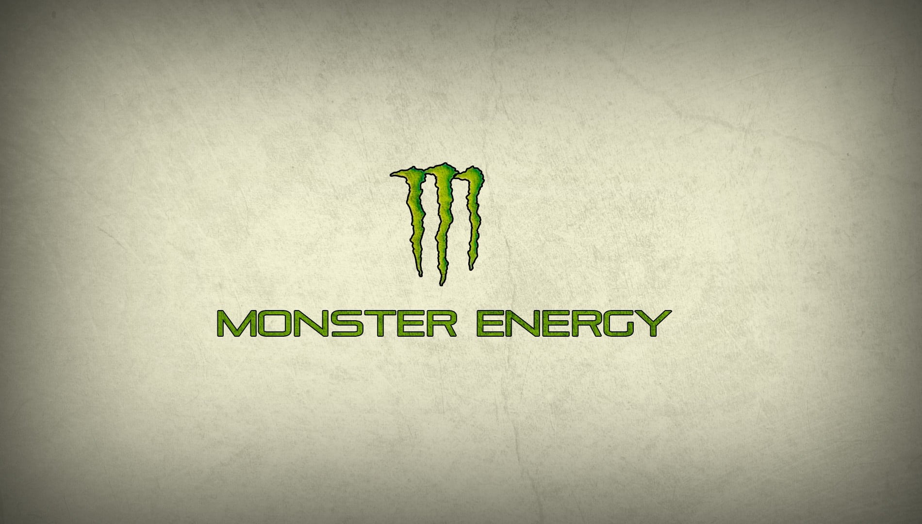 Monster Energy logo, text, vignette, western script, green color
