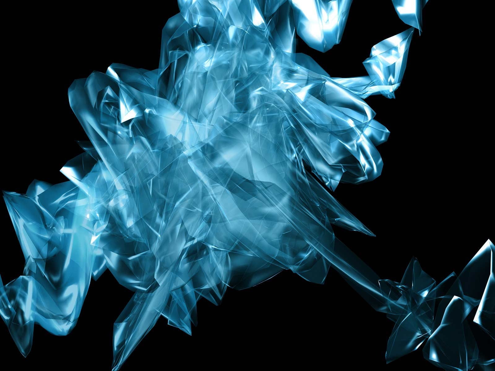 abstractos, azul, humo