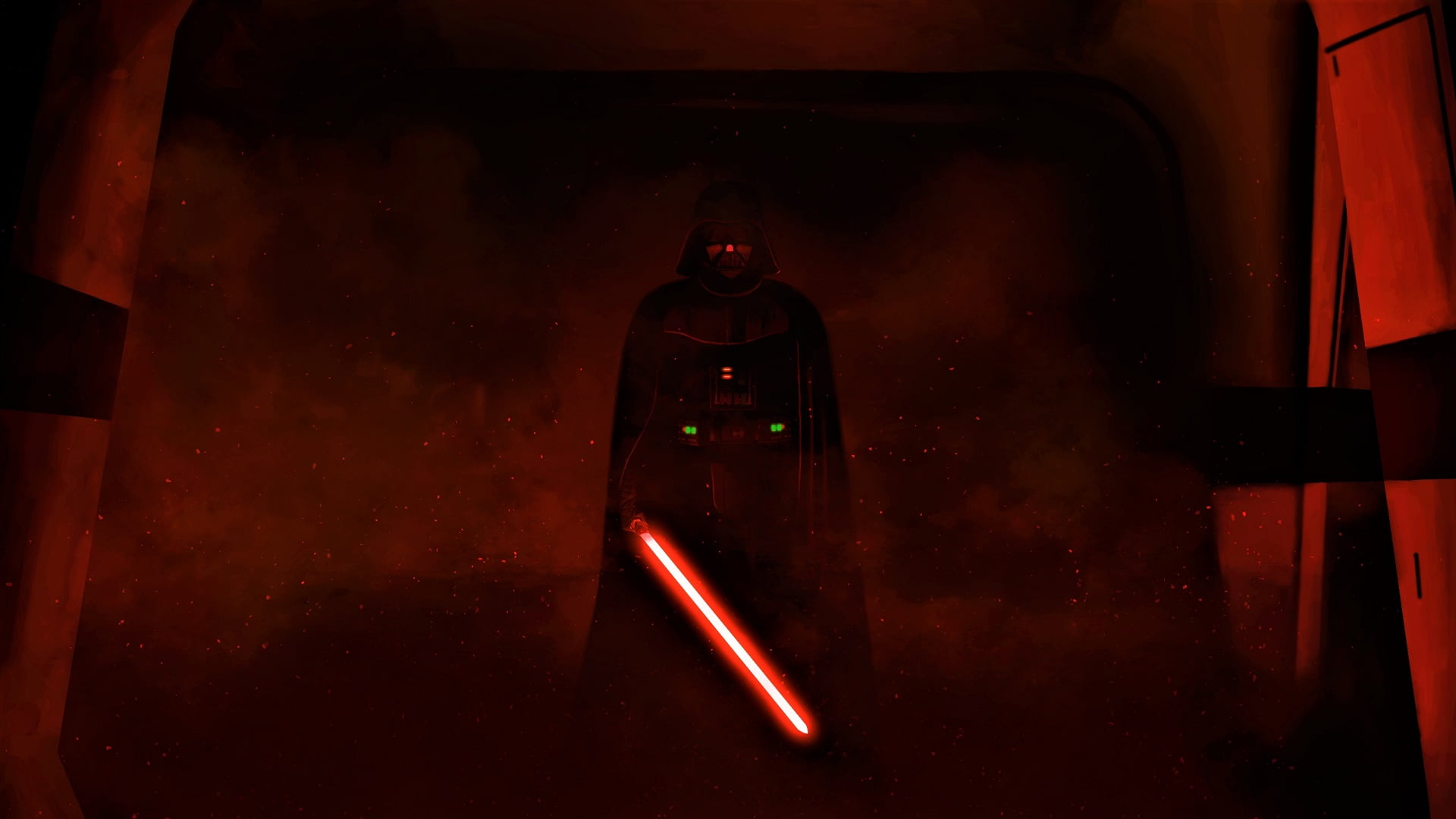Star Wars Kylo Ren wallpaper, Darth Vader, artwork, lightsaber