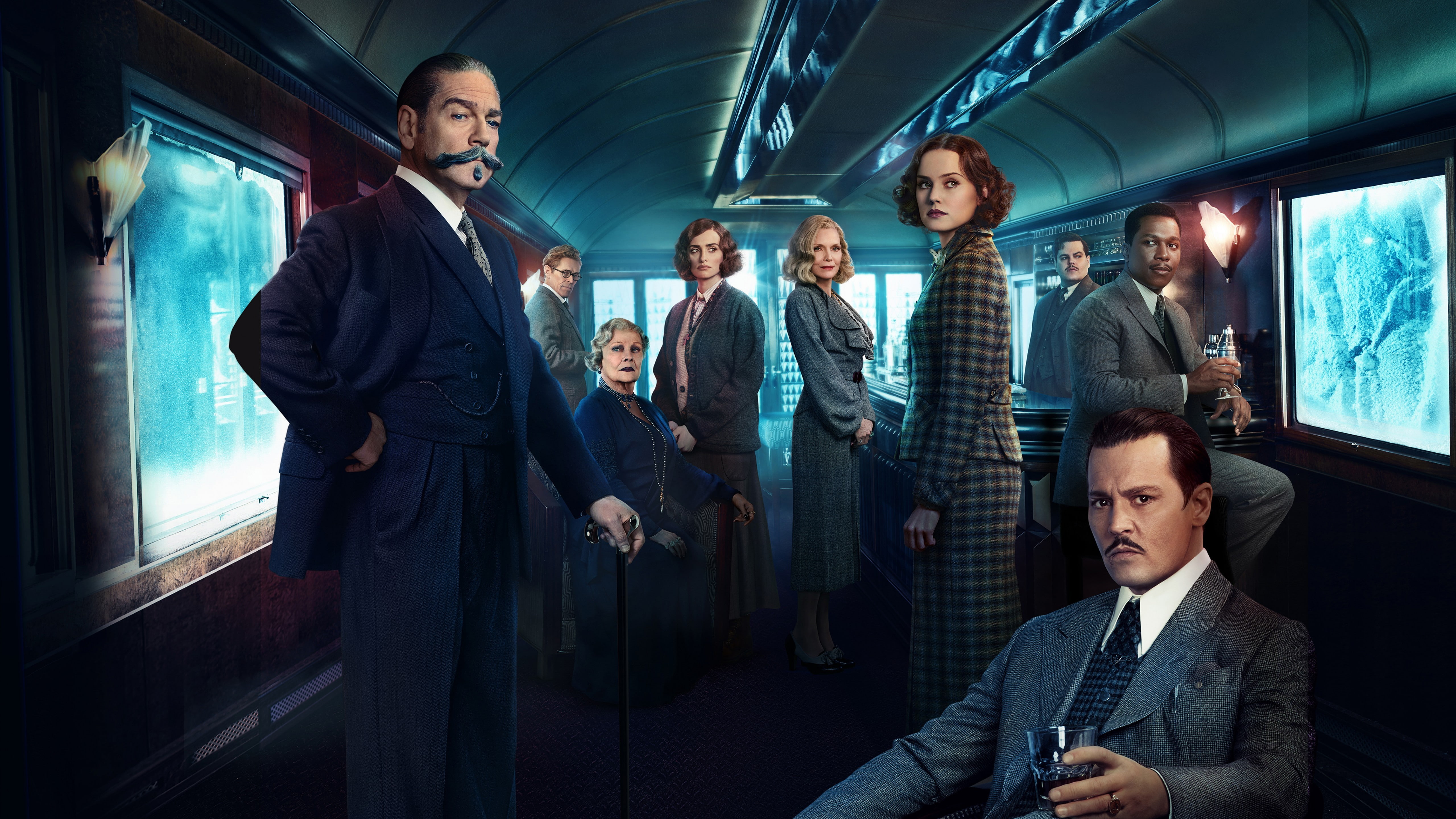 game application characters poster, Murder on the Orient Express