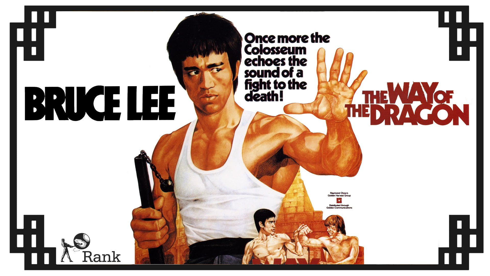 Movie, The Way of the Dragon, Bruce Lee, Martial Arts, text