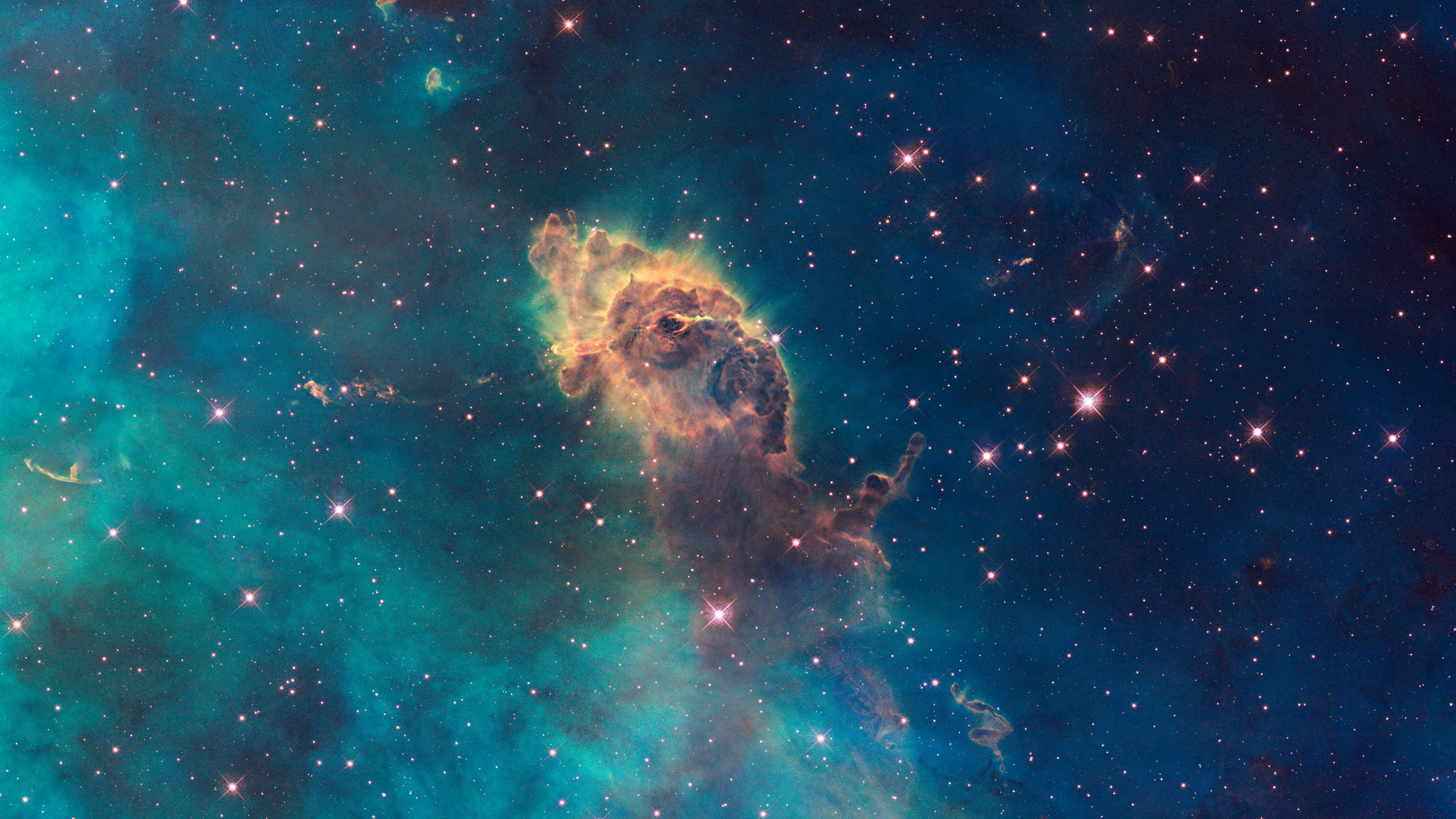 4K, Carina Nebula, NASA