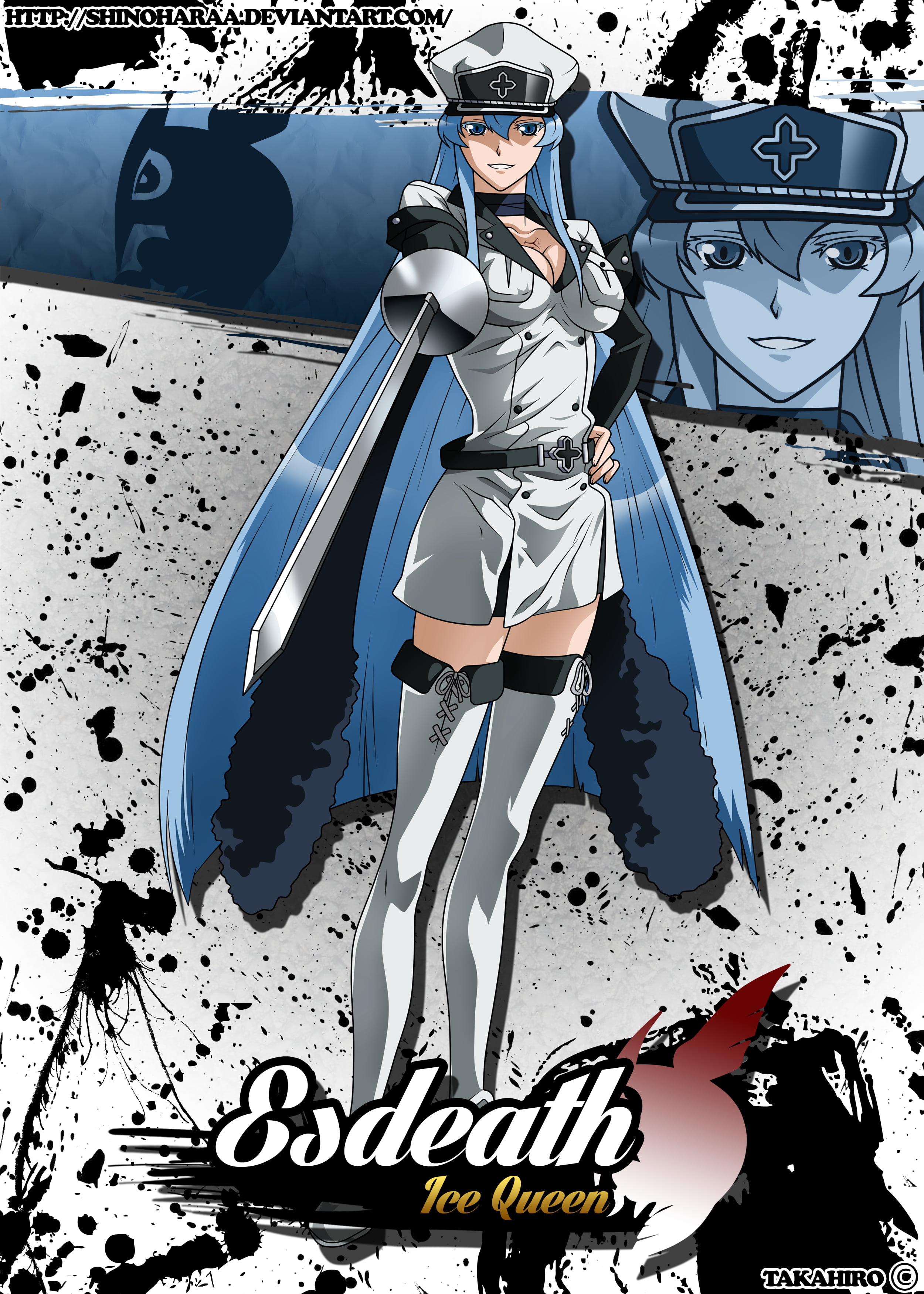Esdeath Jee Queen wallpaper, Akame ga Kill!, one person, young adult