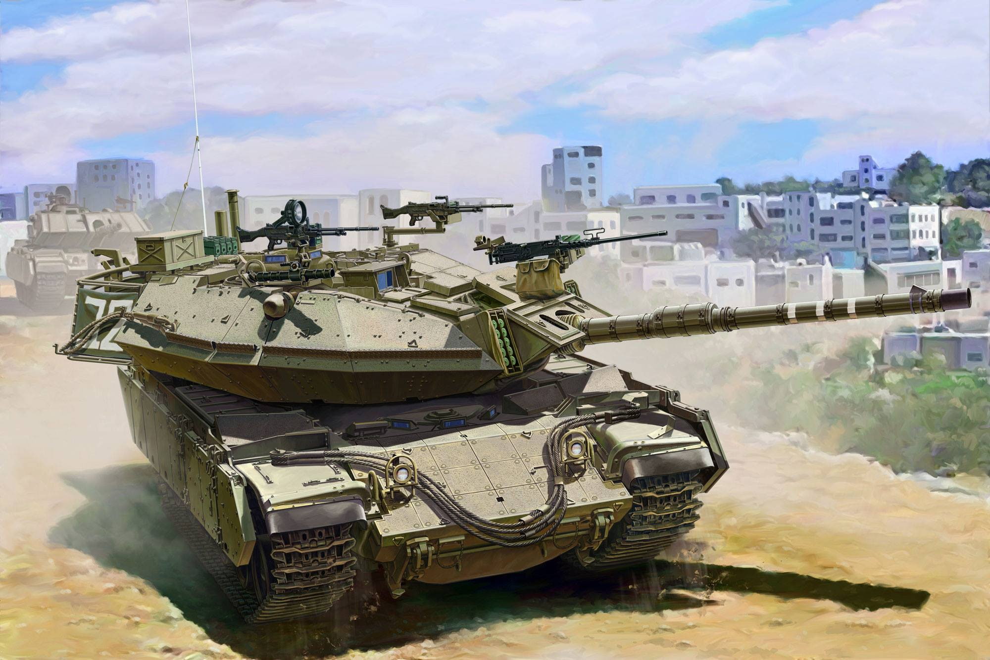 art, The IDF, Gal Batash, Israel Main Battle Tank, Magach 6B