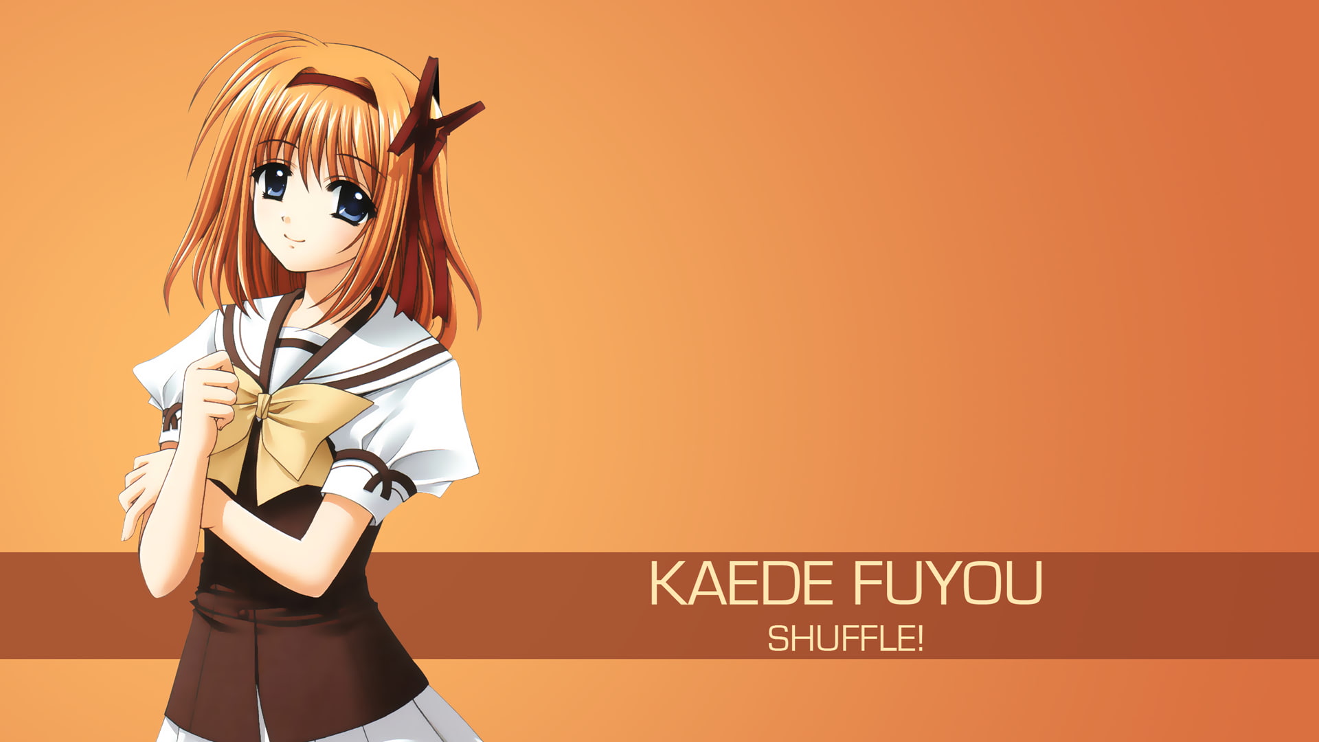 anime girls, Shuffle!, Fuyou Kaede, women, one person, copy space