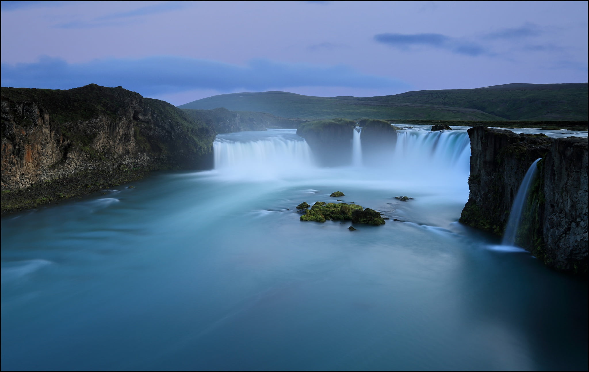 waterfall, Iceland, Godafoss