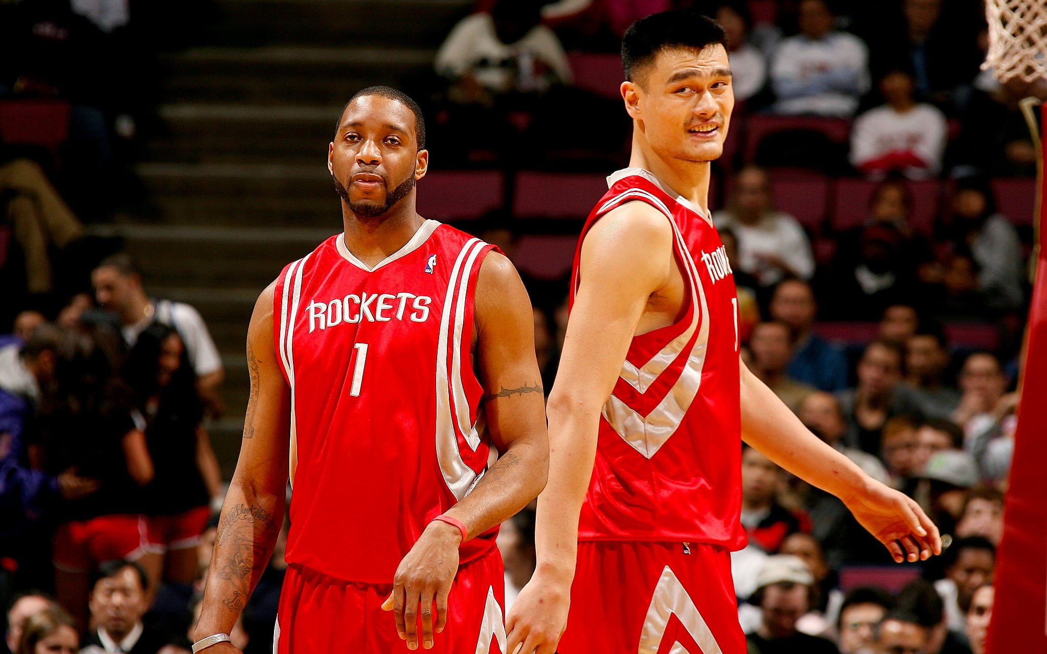 Yao Ming and Tracy McGrady, Houston Rockets , NBA, basketball