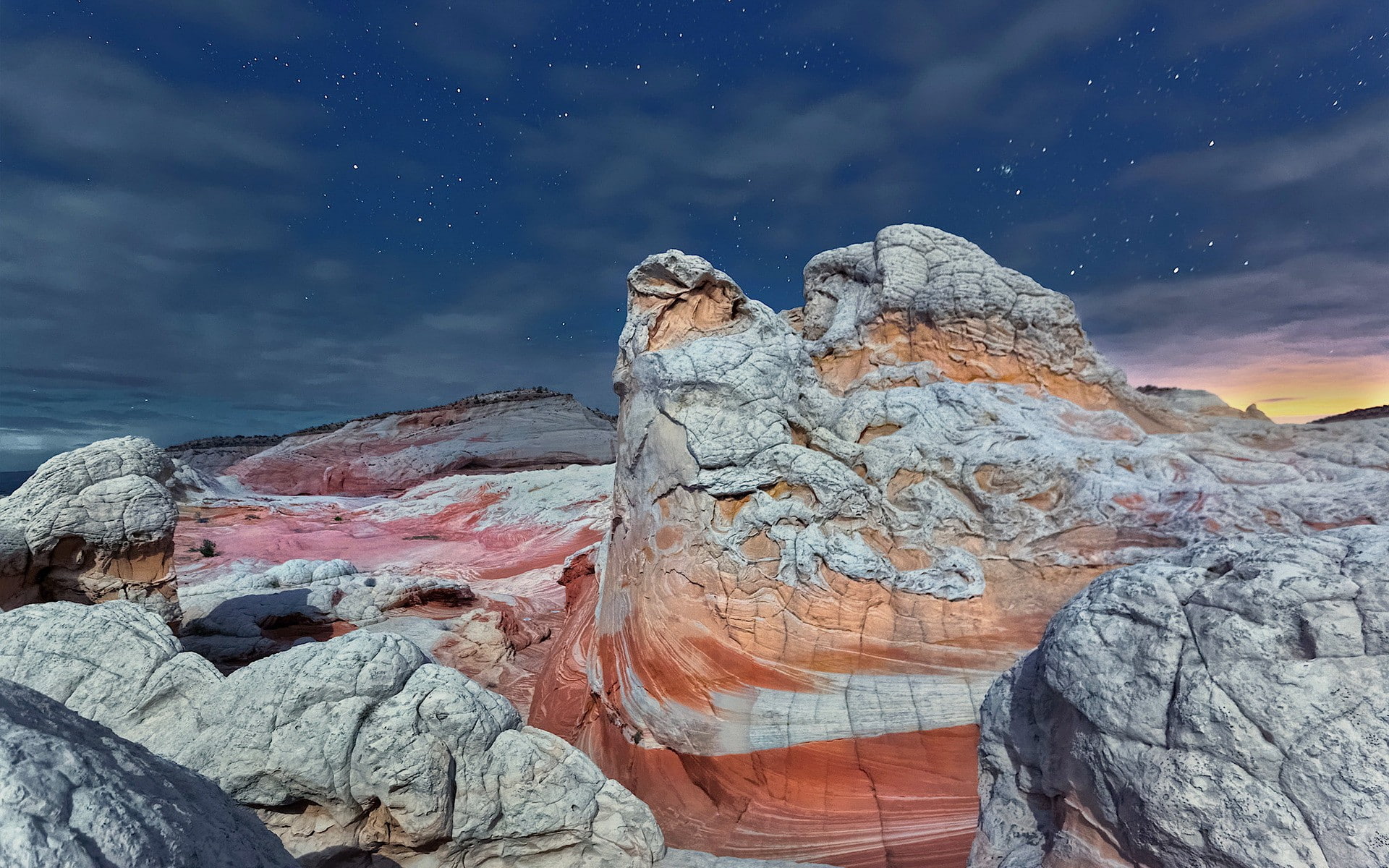 Vermilion Cliffs National Monument, gray and beige rock formation