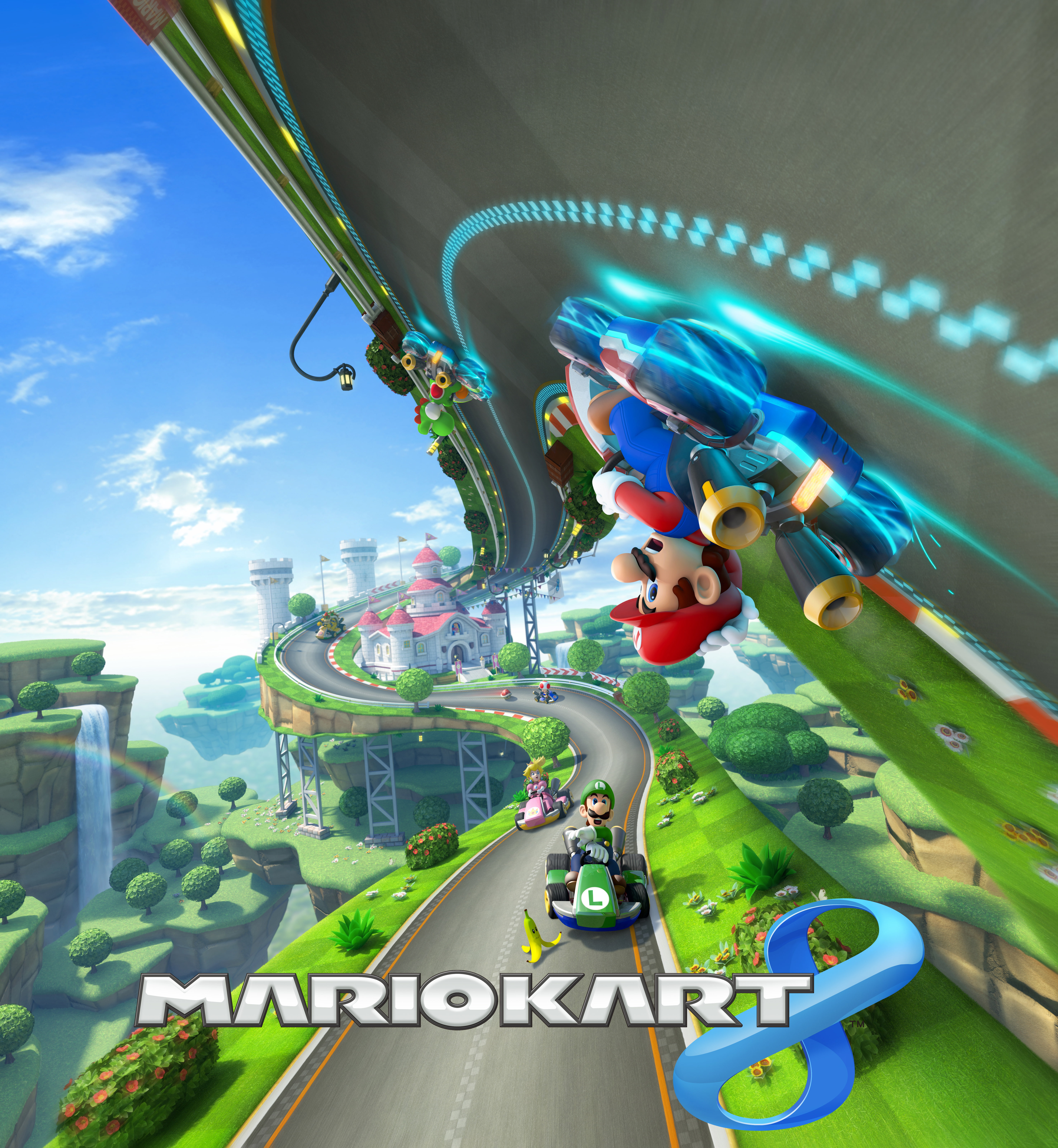 Mario Kart 3D wallpaper, Mario Kart 8 Deluxe, Wii U, Nintendo Switch