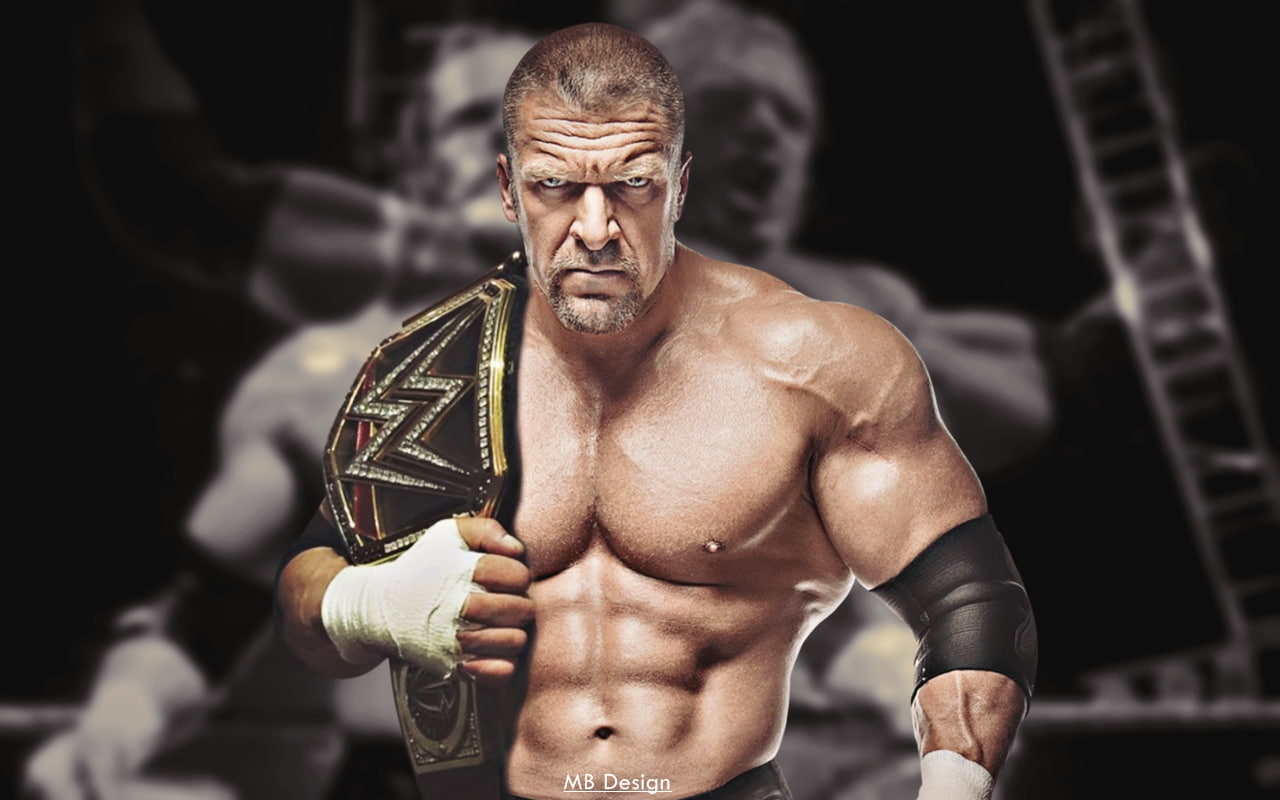 Triple H, WWE, wrestling, wwf, wwe champion, muscular build