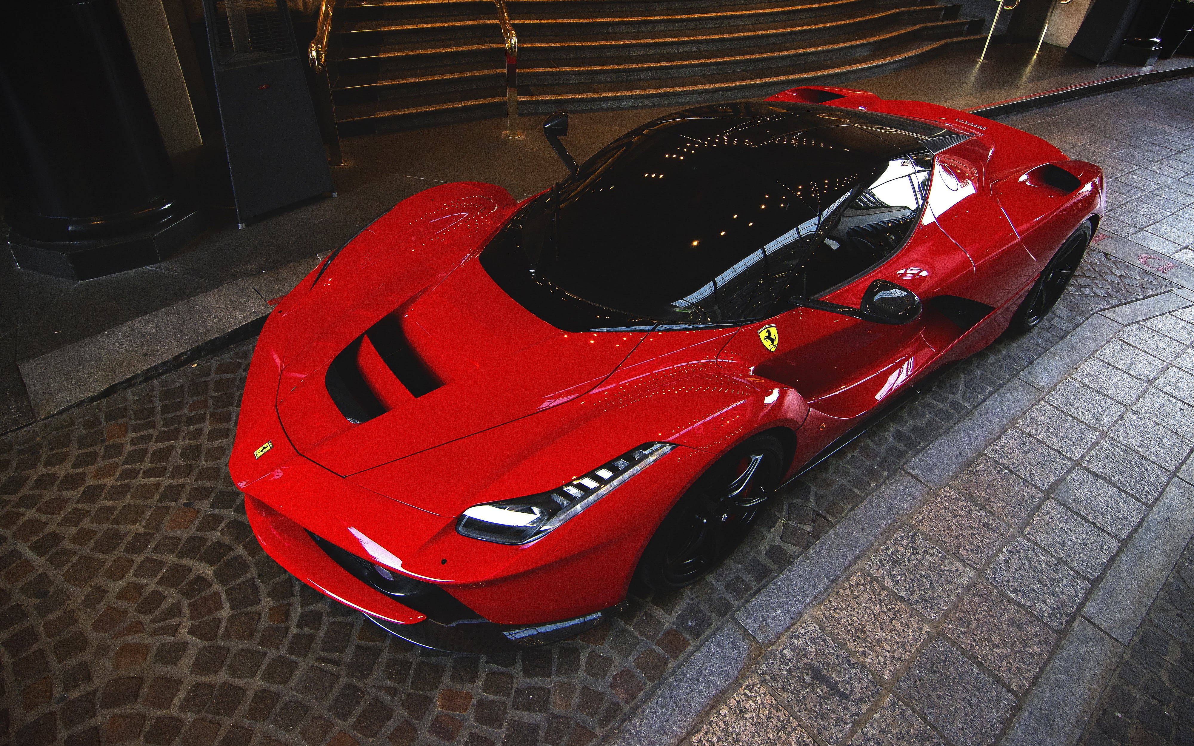 Ferrari LaFerrari, supercar, red, red sports car, Cars s HD, hd backgrounds