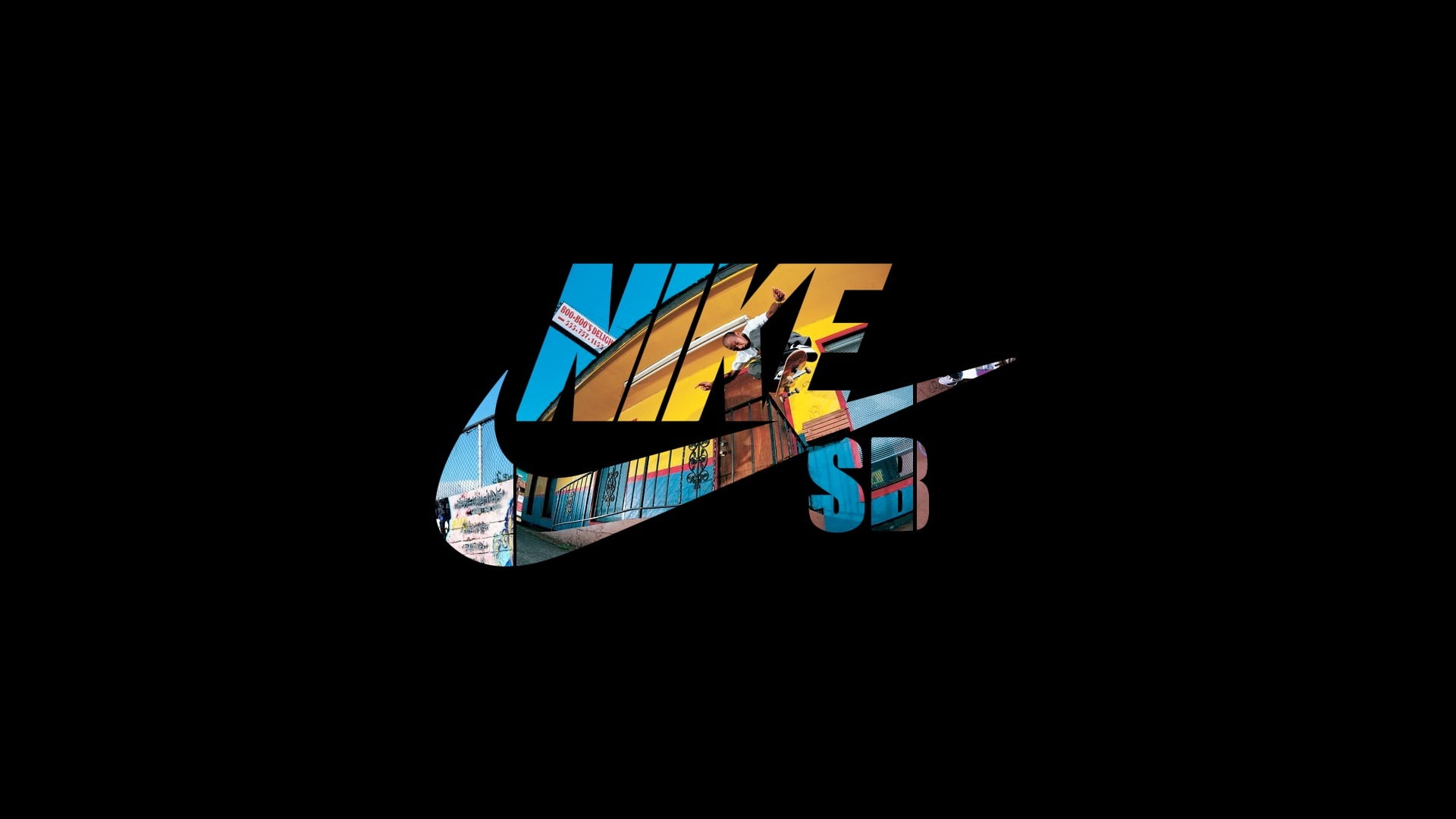 Nike, Just Do It, Logo, Black Background