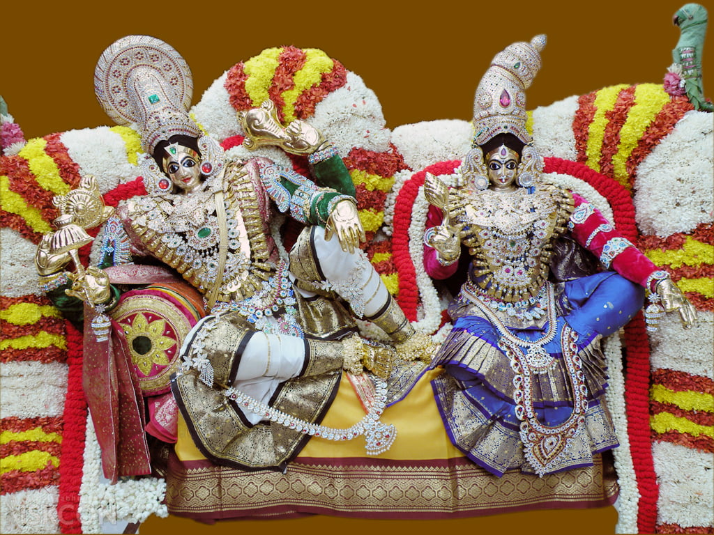 Lord Radha Krishna With Jewelry, silver-colored Hindu gods figurine
