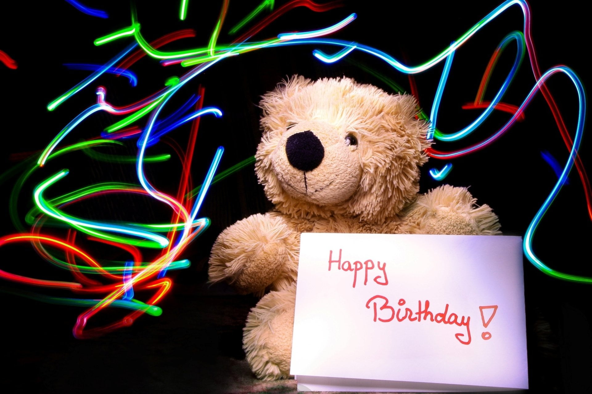 brown teddy bear, Holiday, Birthday, Happy Birthday, Stuffed Animal