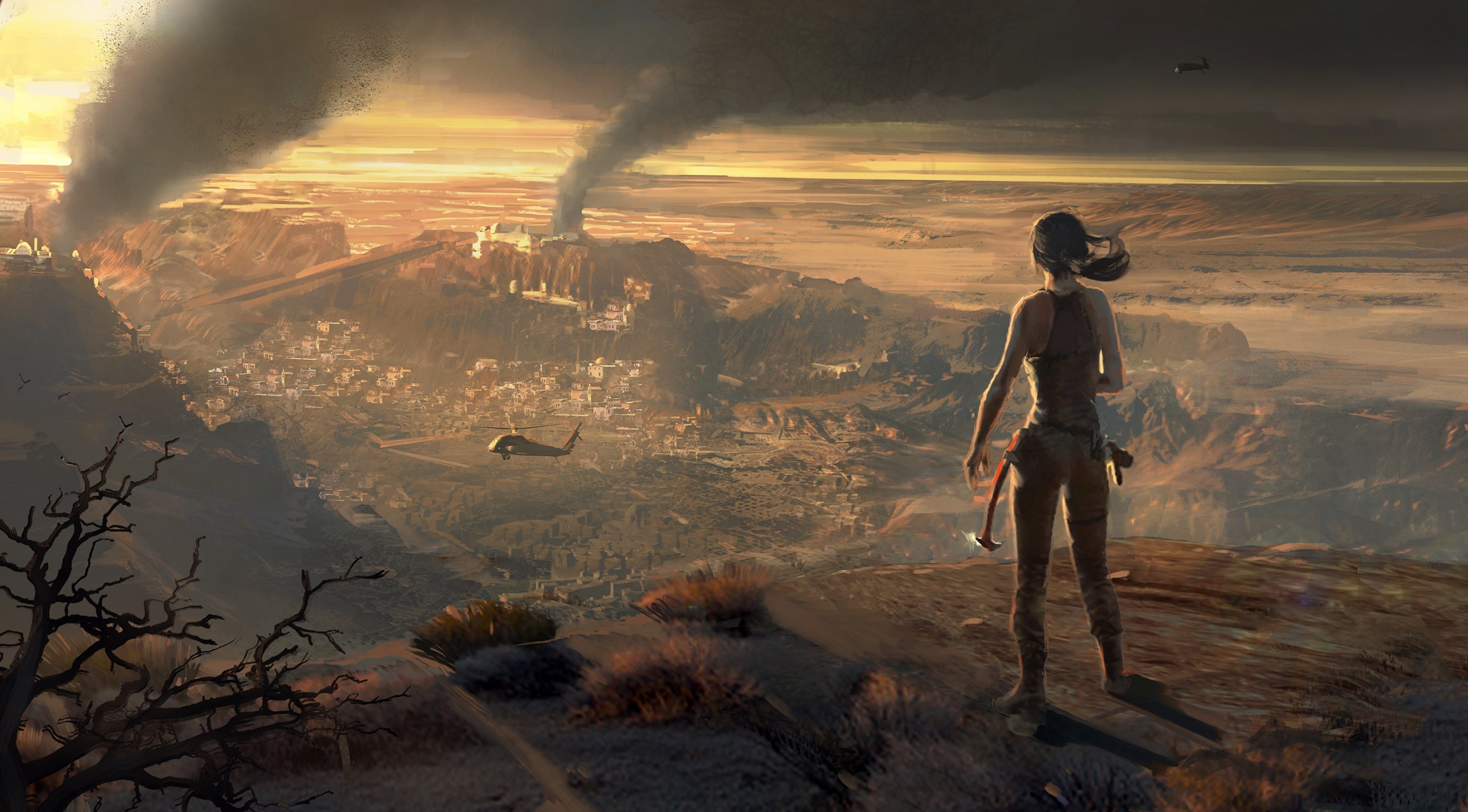ROTTR Concept Art, Games, Tomb Raider, Landscape, Journey, Artwork